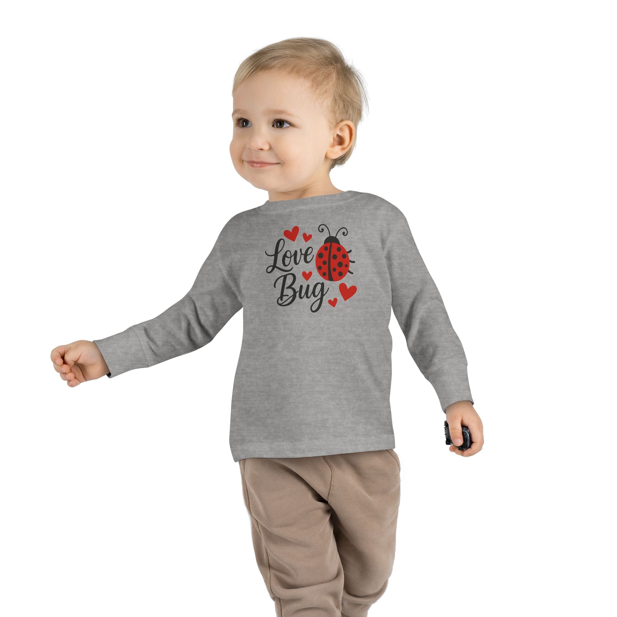 Love Bug Valentine's Toddler Long Sleeve Tee