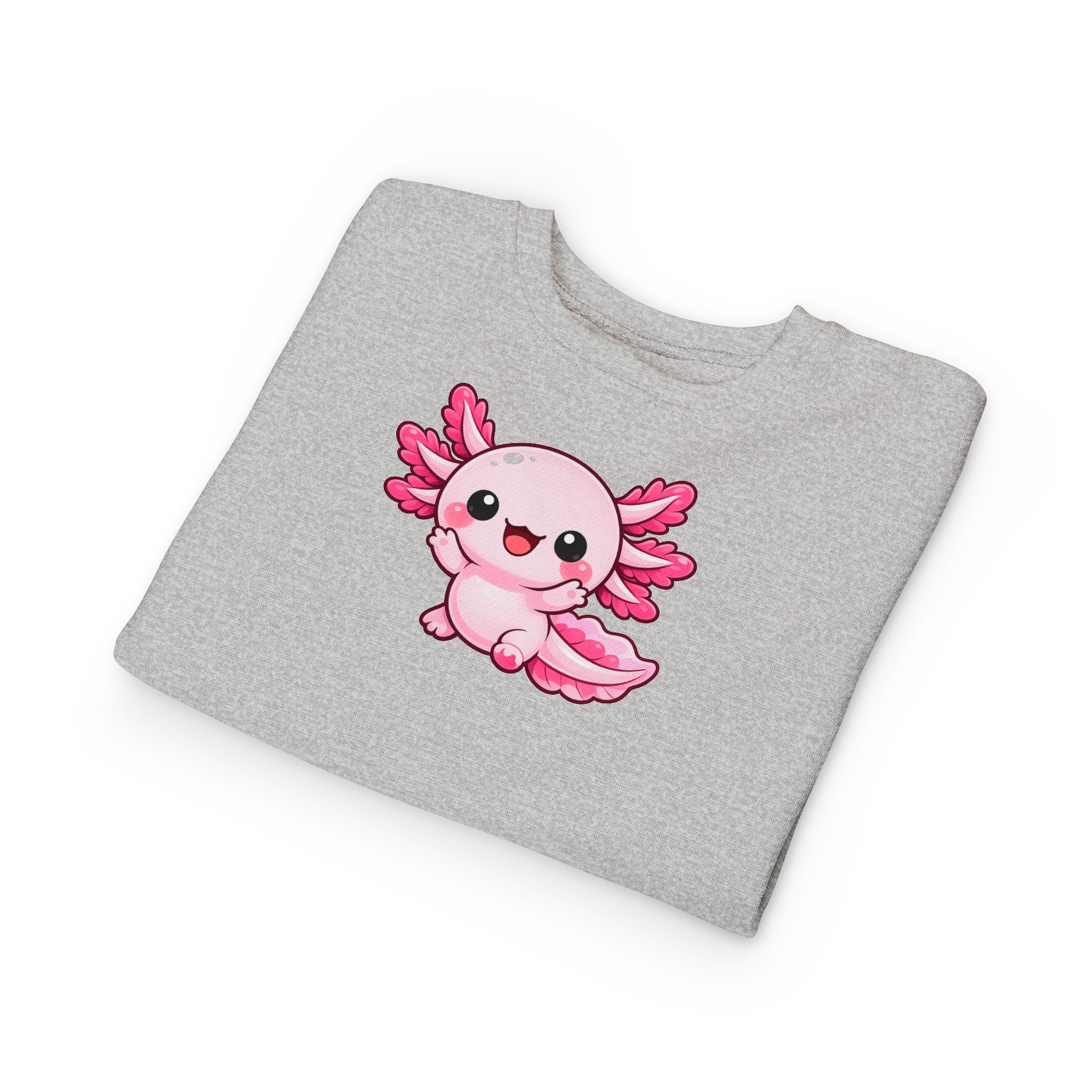 Pink Axolotl Toddler Sweatshirt | Cute Sea Creature Kids Top