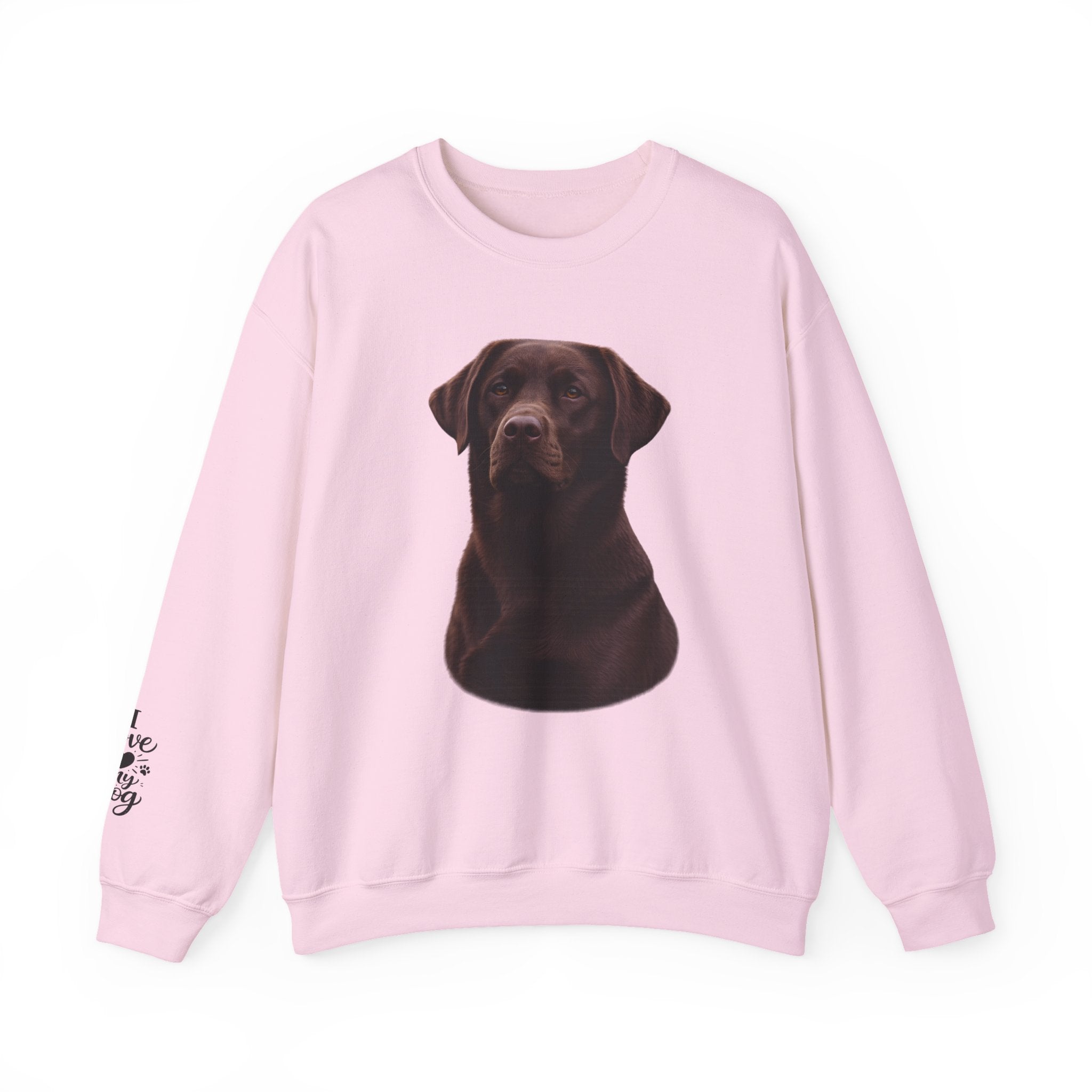 Chocolate Labrador Portrait Sweatshirt | Dog Face Crewneck