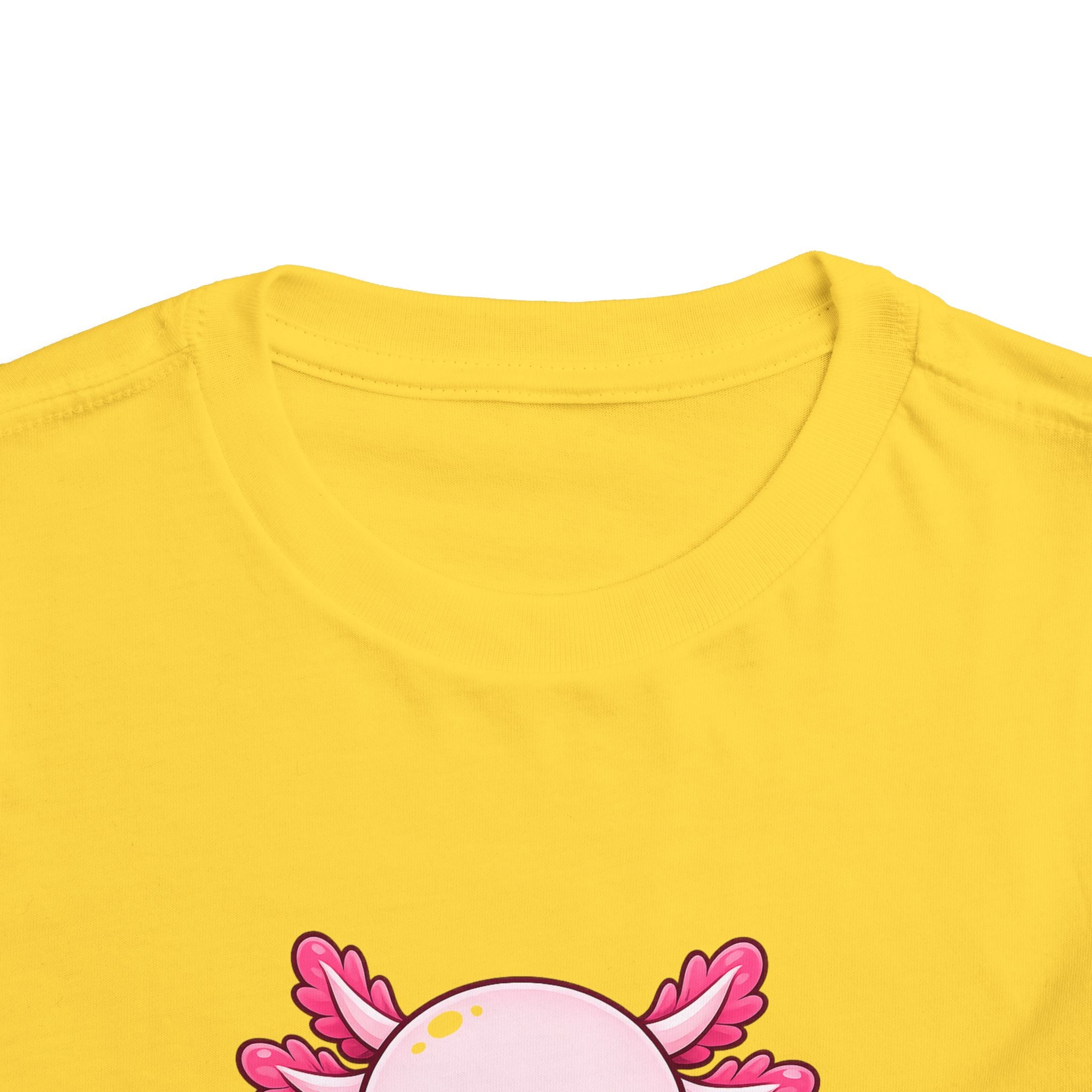 Pink Axolotl Illustration Toddler Tee | Cute Amphibian Shirt