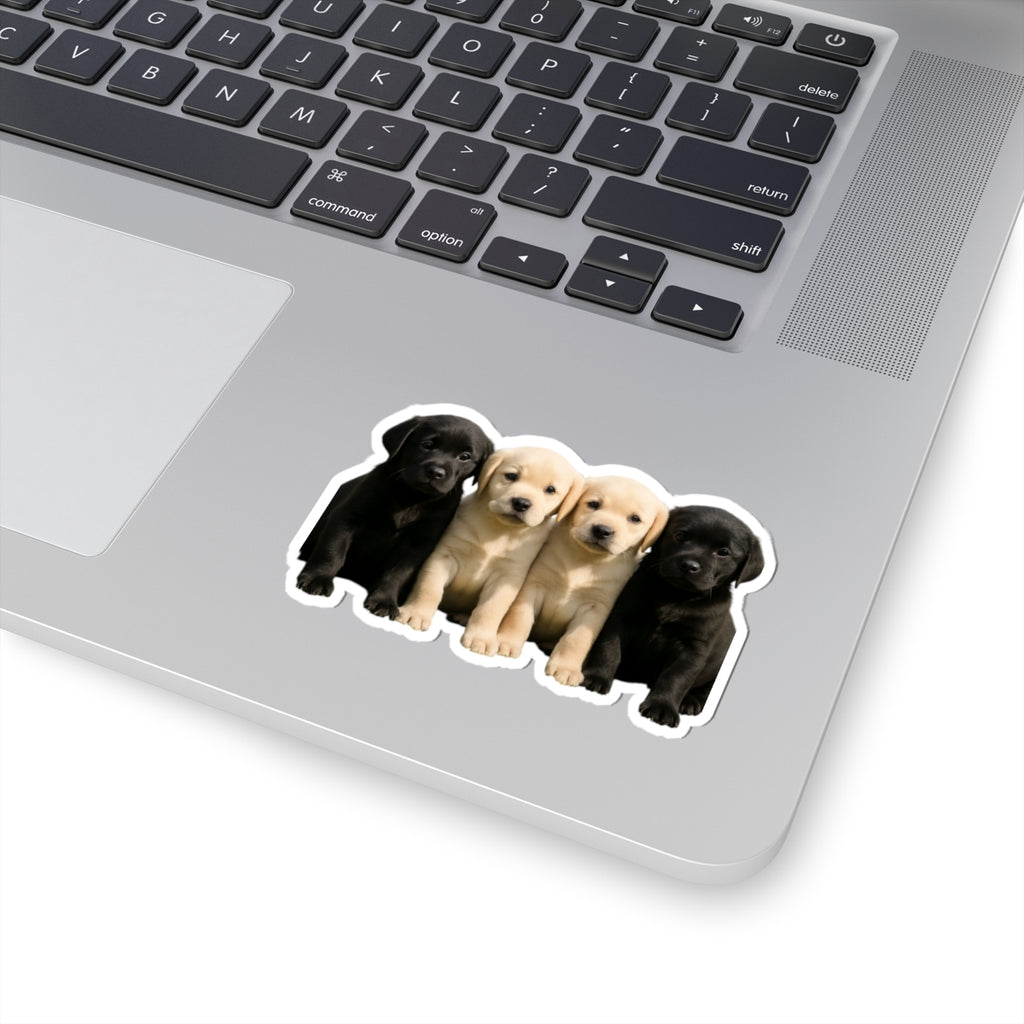 Labrador Retriever Puppies Kiss-Cut Stickers | Puppy Laptop Decal