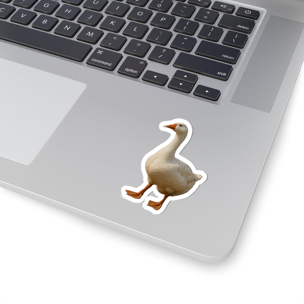White Goose Sticker | Kiss-Cut Duck Farm Animal Decal