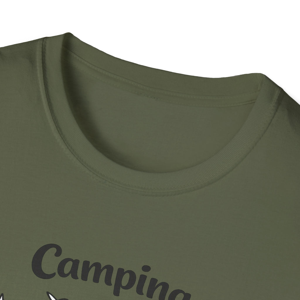 Camping Crew T-Shirt | Camping Icons, Kayak, Campfire, Fishing