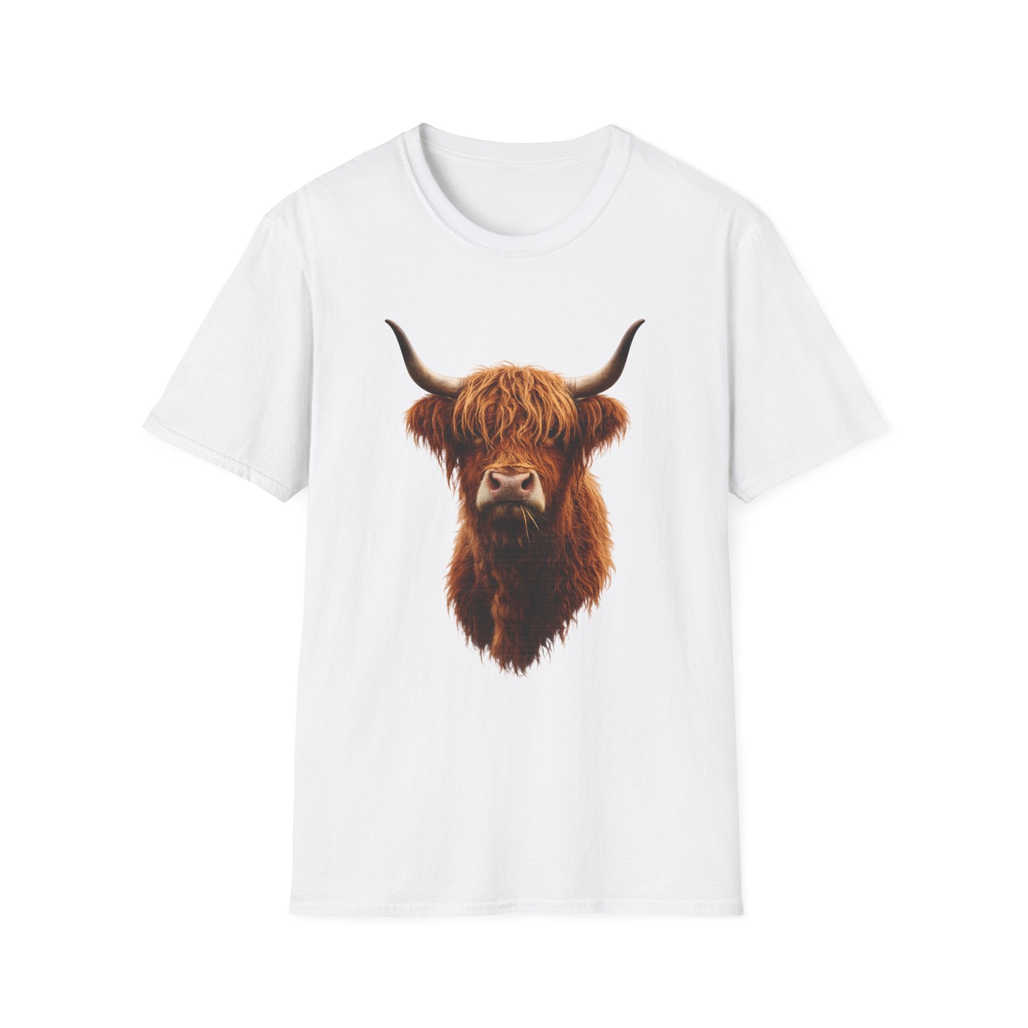 Highland Cow Head T-Shirt | Scottish Highland Cattle Graphic Tee