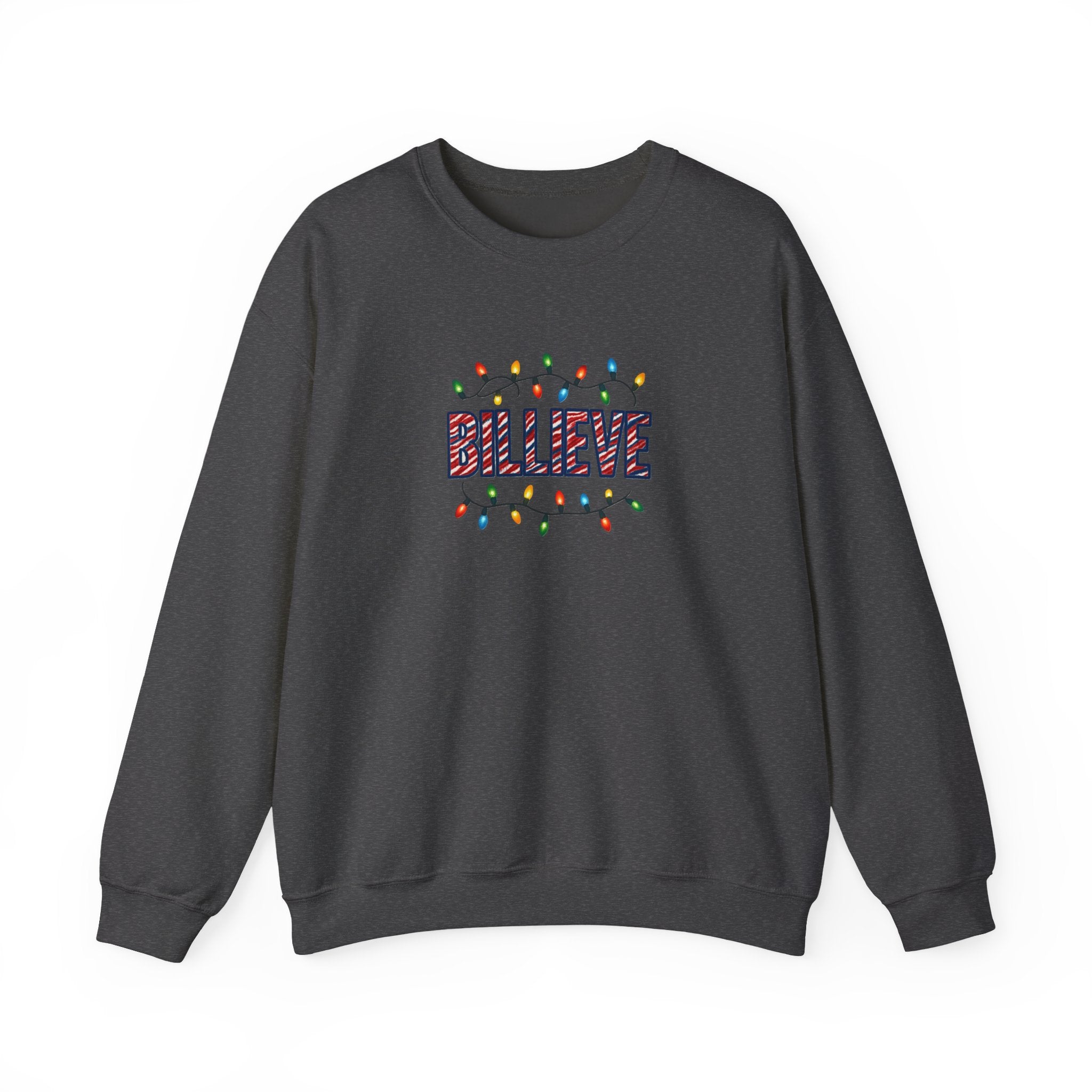 Billieve Christmas Lights Sweatshirt | Holiday Believe Crewneck