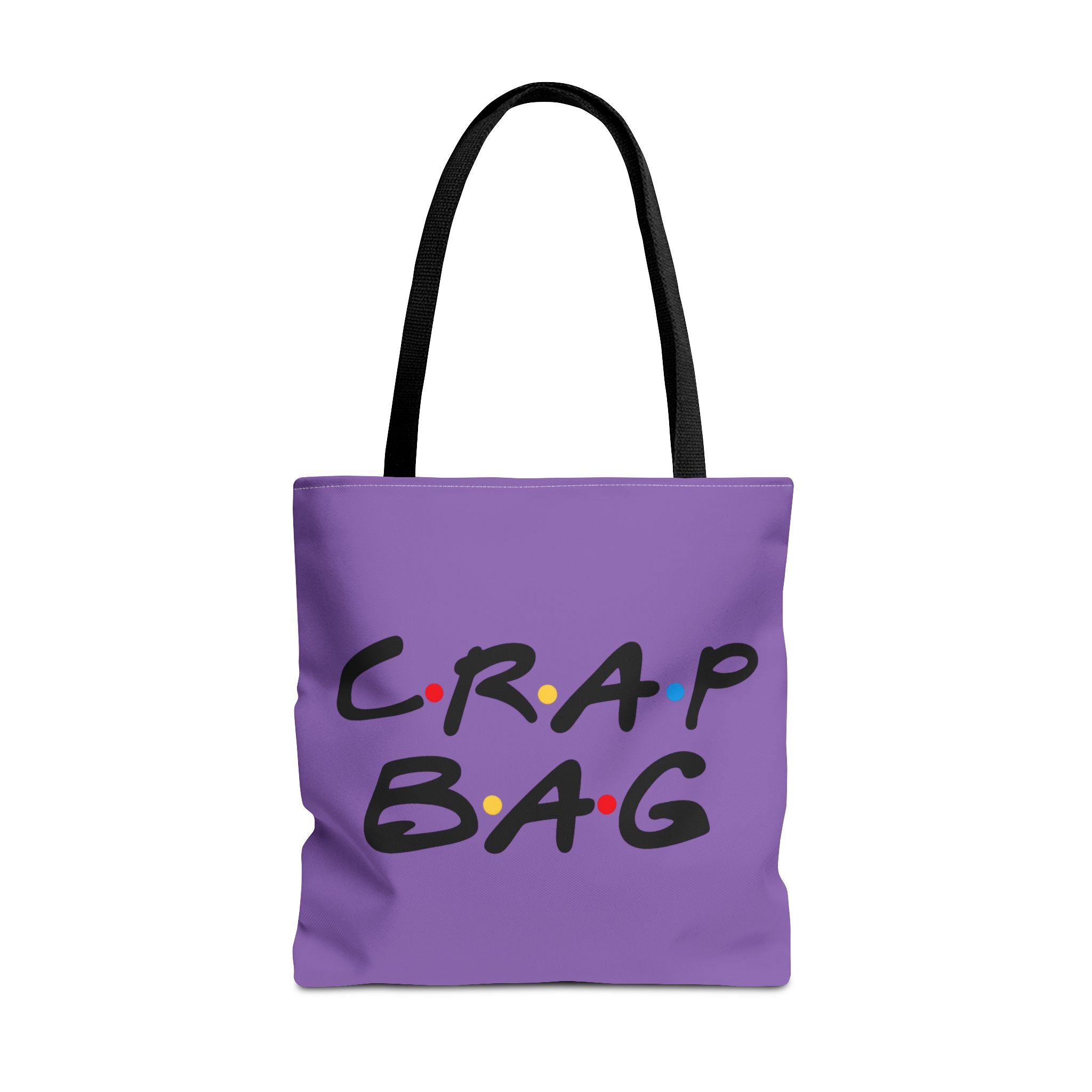Friends Crap Bag Tote Bag | Purple All-Over Print Tote