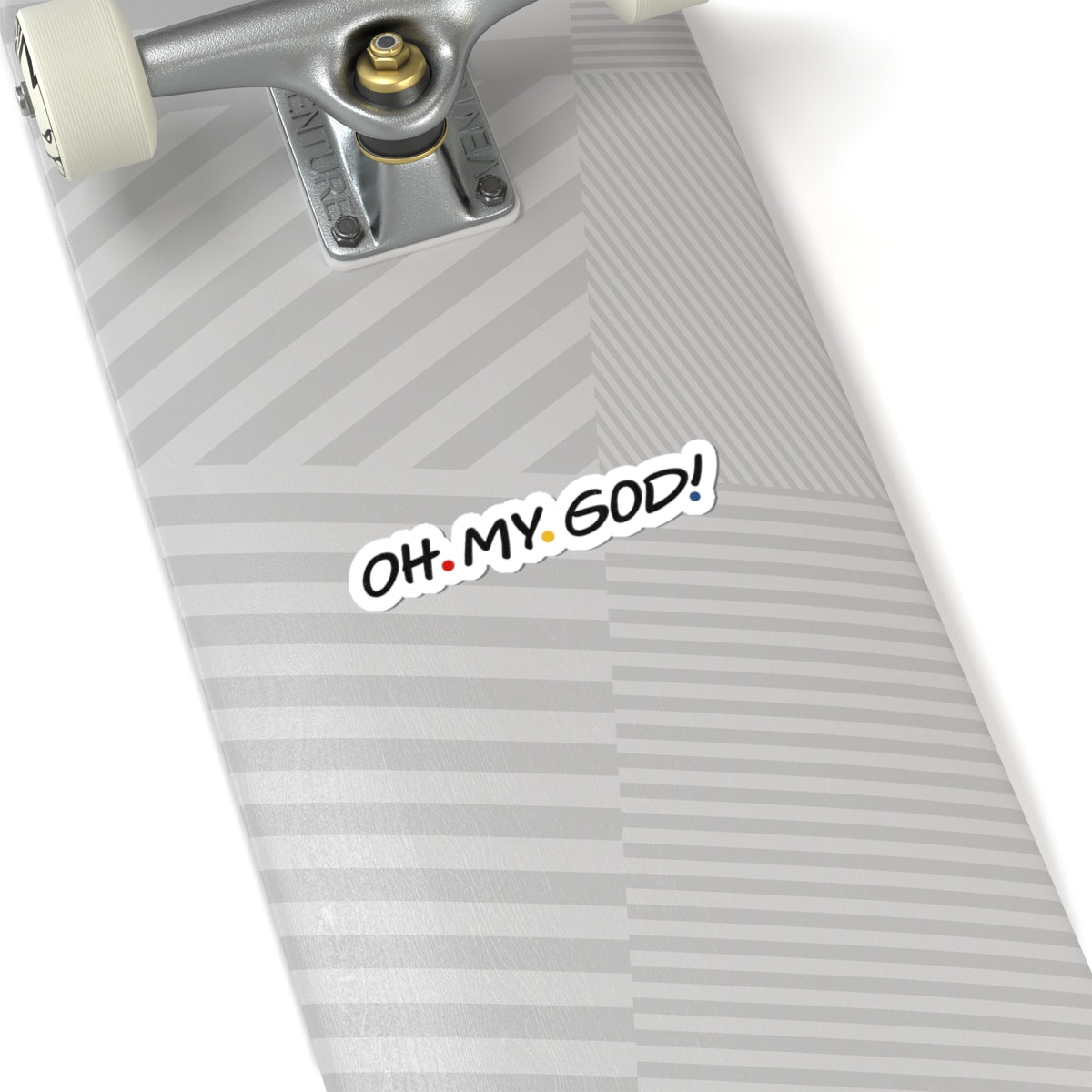 Friends OH. MY. GOD! Kiss-Cut Sticker | Script Logo Dots, Laptop Sticker