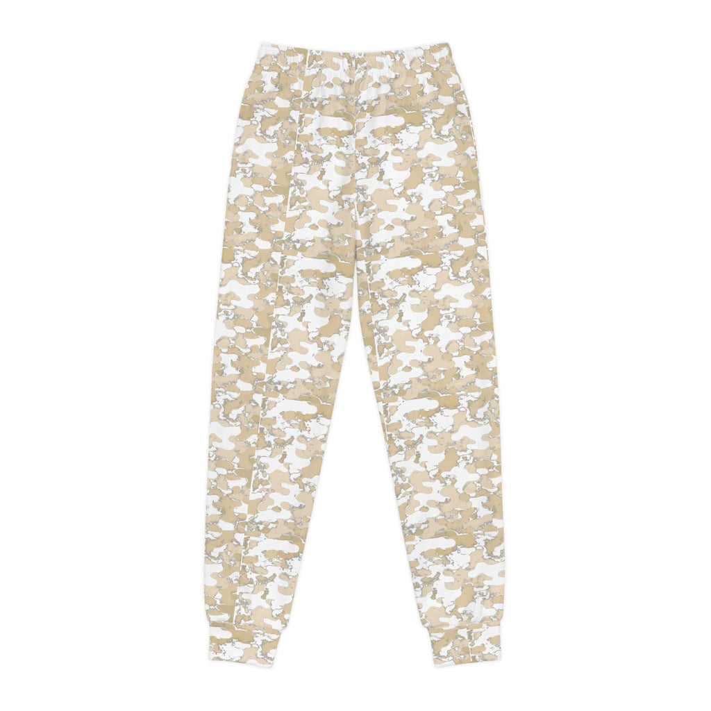 Beige Digital Camo Joggers | Kids All-Over Print Sweatpants