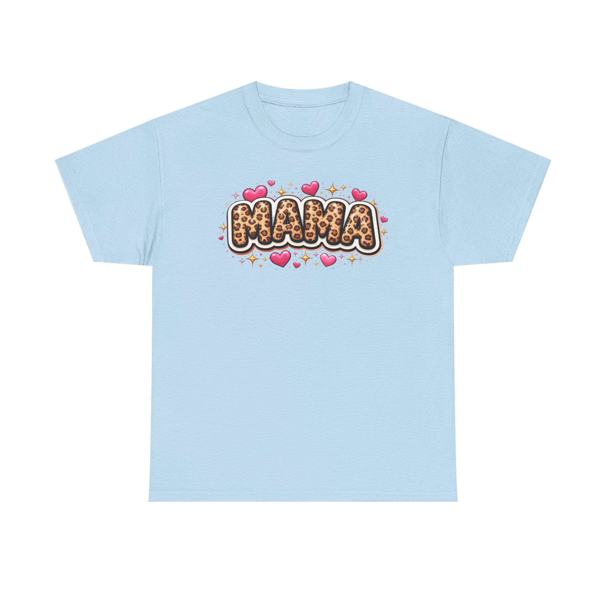 MAMA leopard print Unisex Cotton Tee