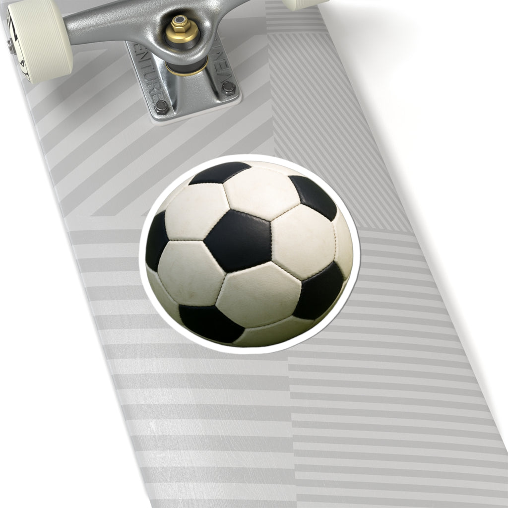 Soccer Ball Sticker | Kiss-Cut Vinyl Soccer Decal, Sports Laptop Sticker