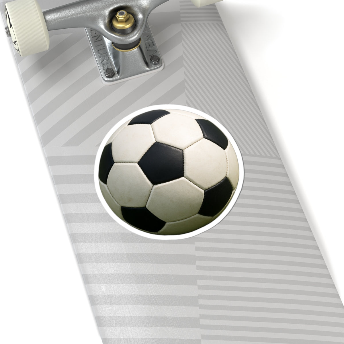 Soccer Ball Sticker | Kiss-Cut Vinyl Soccer Decal, Sports Laptop Sticker