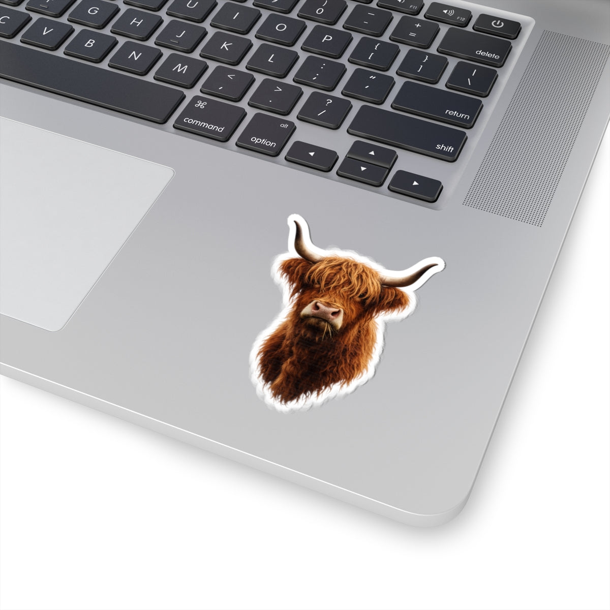 Highland Cow Head Sticker Kiss-Cut Stickers | Highland Cattle Decal