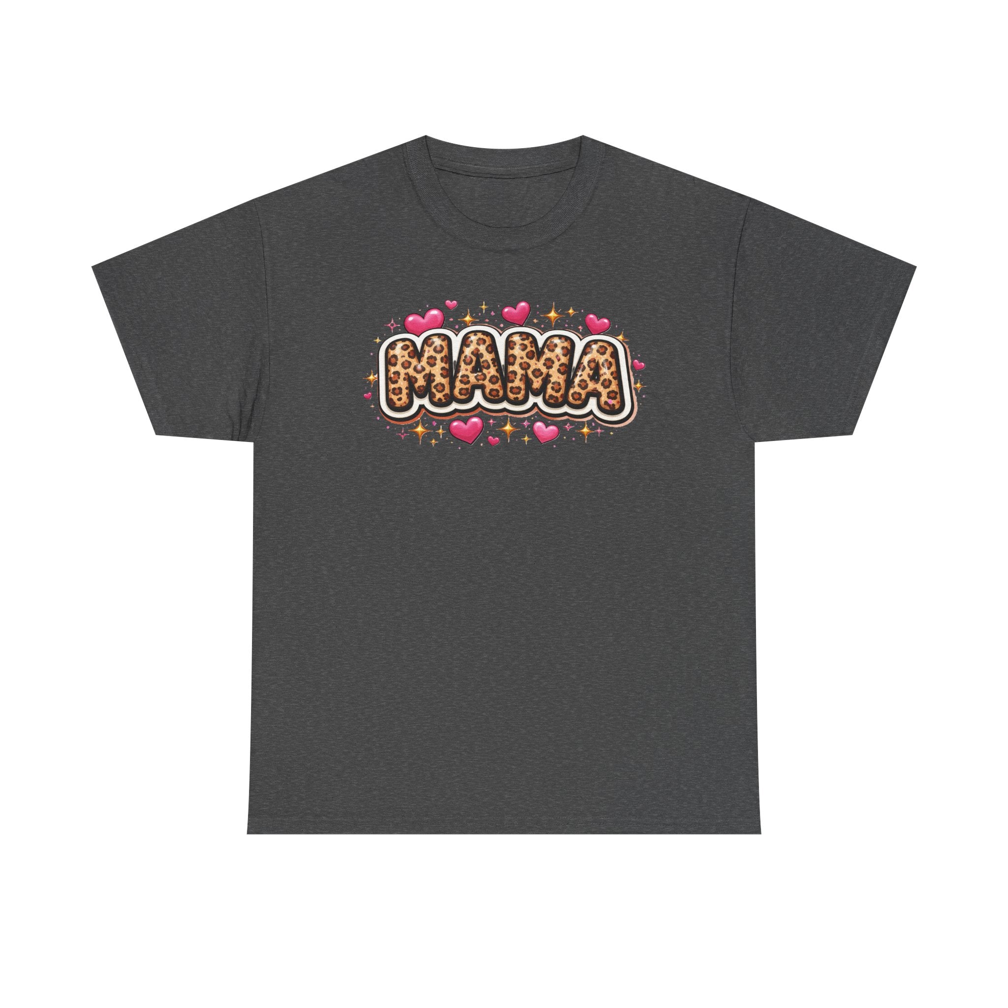 MAMA leopard print Unisex Cotton Tee