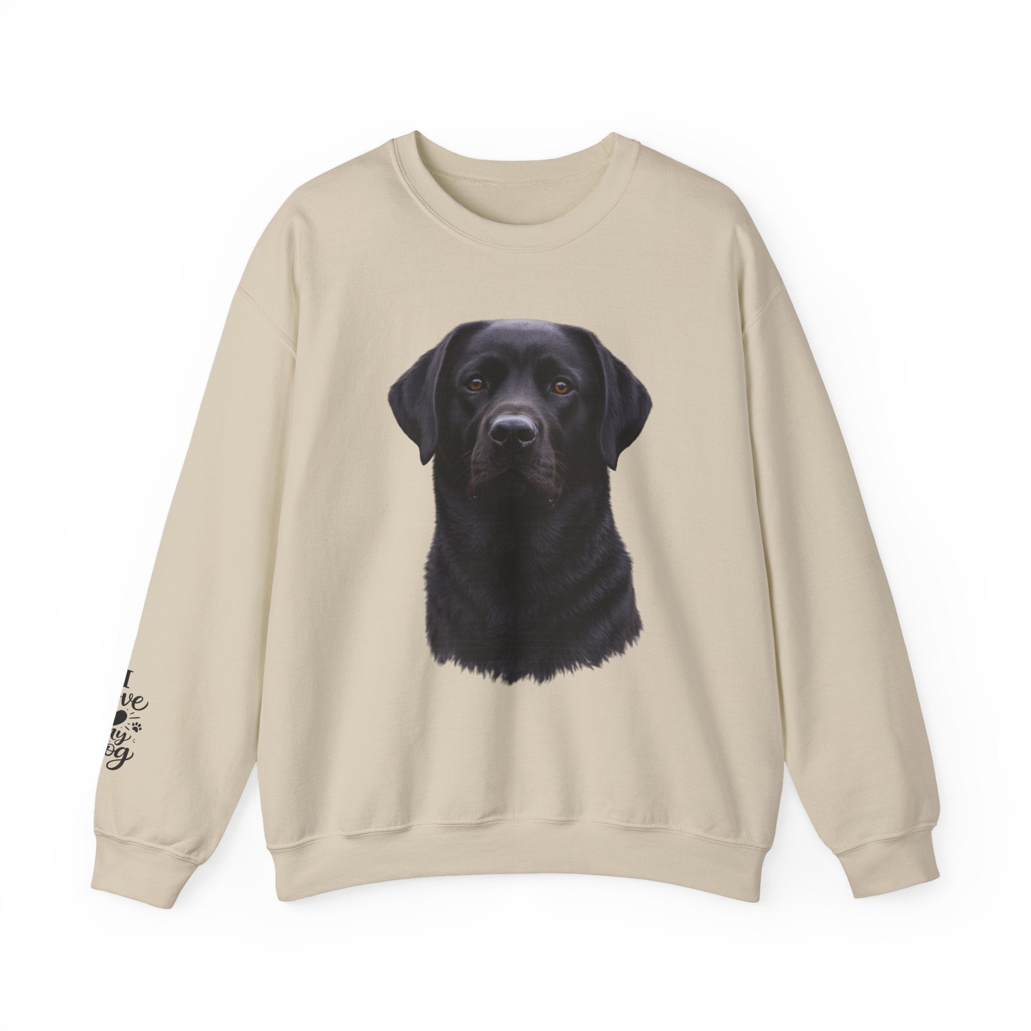 Black Labrador Portrait Sweatshirt | Dog Face Crewneck