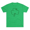 St. Patrick’s Shamrock Tee — Simple Clover with Heart Graphic