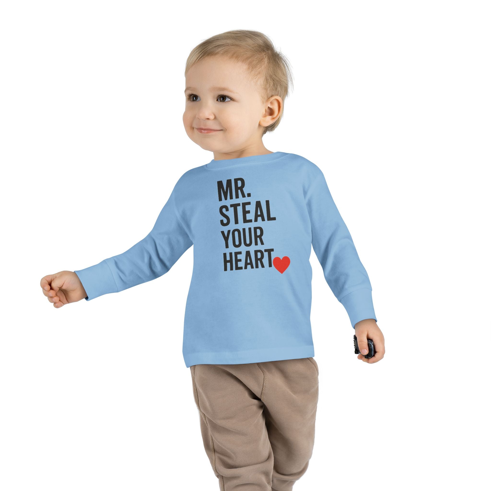 Mr. Steal Your Heart Toddler Long Sleeve Tee