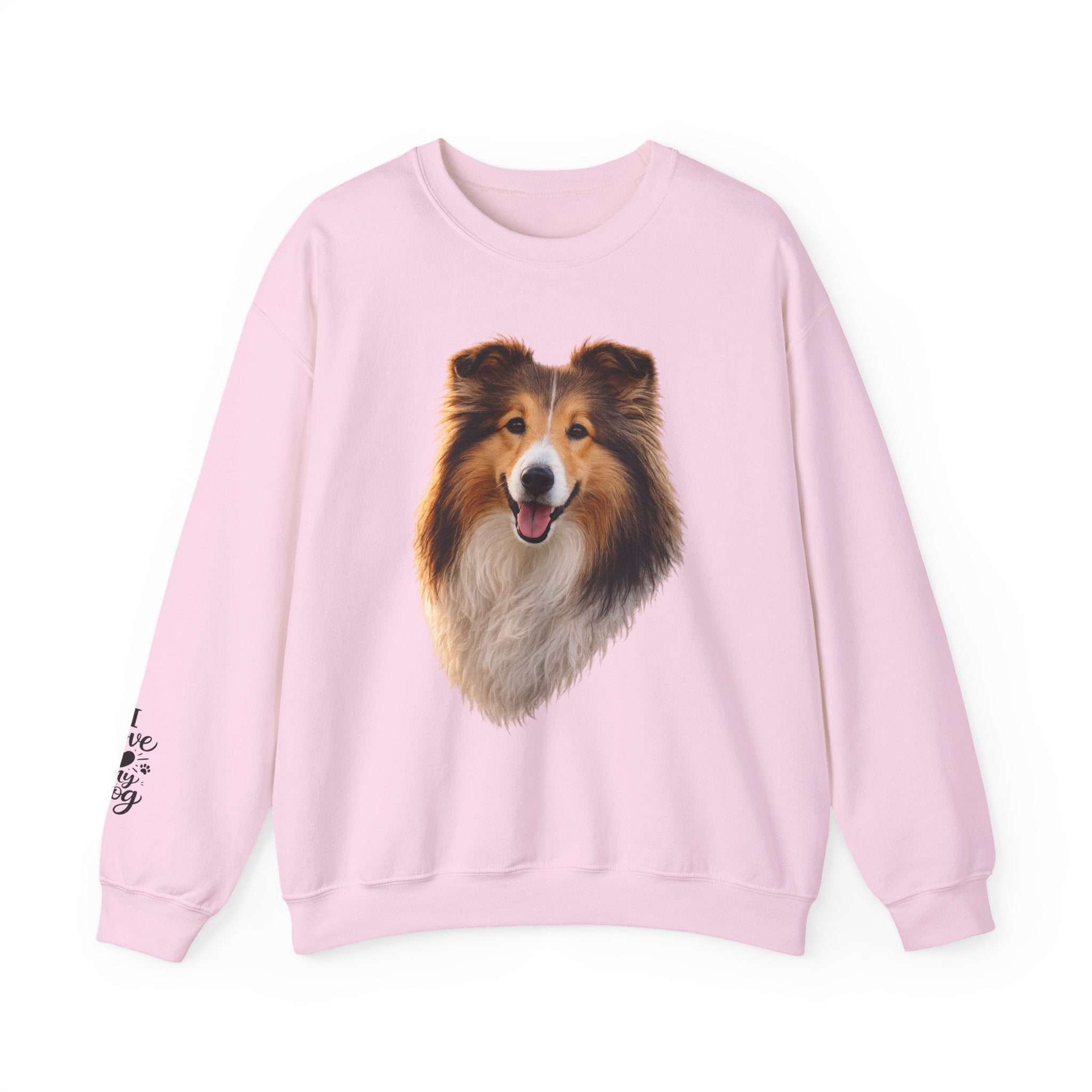 Smiling Collie Crewneck Sweatshirt | Collie Face Pullover
