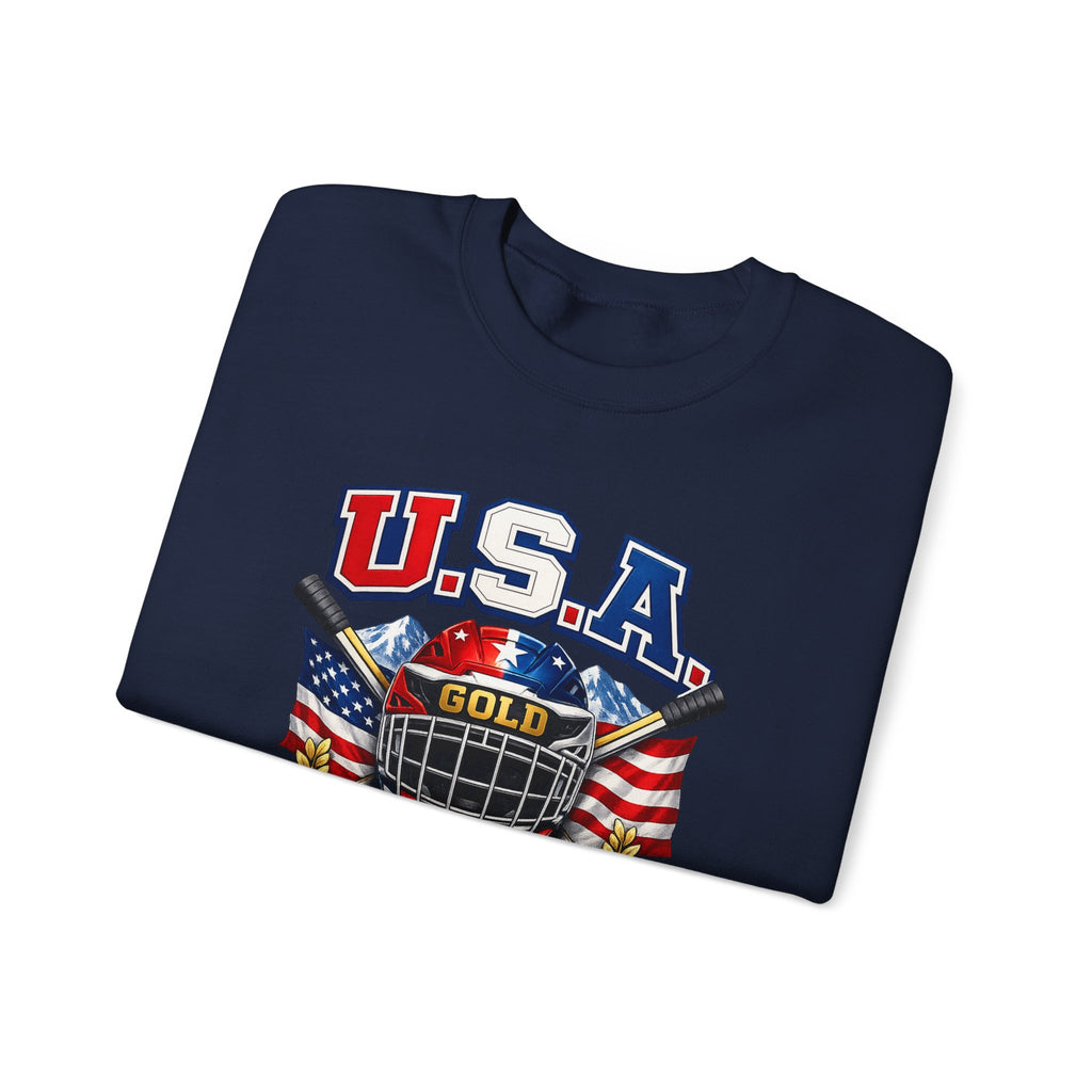 USA Hockey Gold 2046 Crewneck Sweatshirt