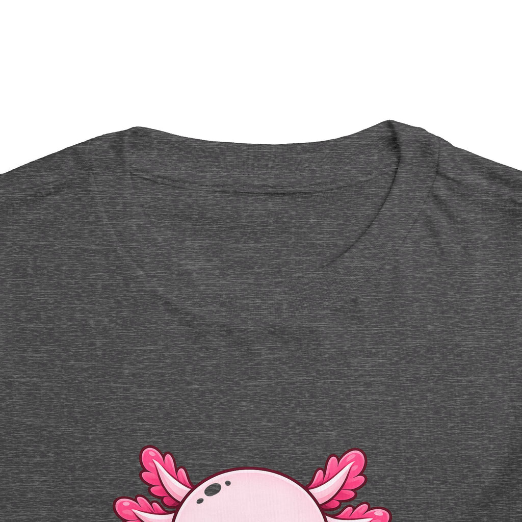 Pink Axolotl Illustration Toddler Tee | Cute Amphibian Shirt