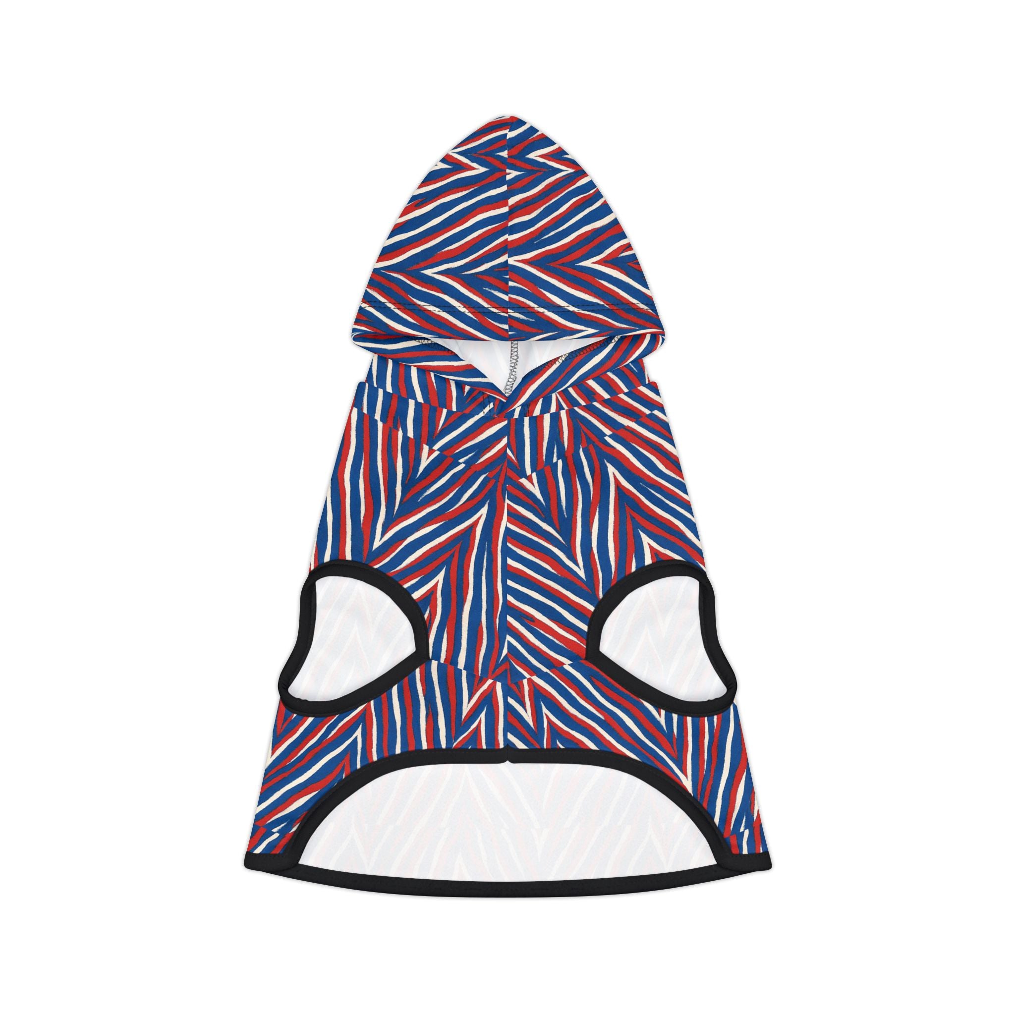 Red Blue Chevron Stripe Pet Hoodie | Dog Hoodie, Cat Hoodie