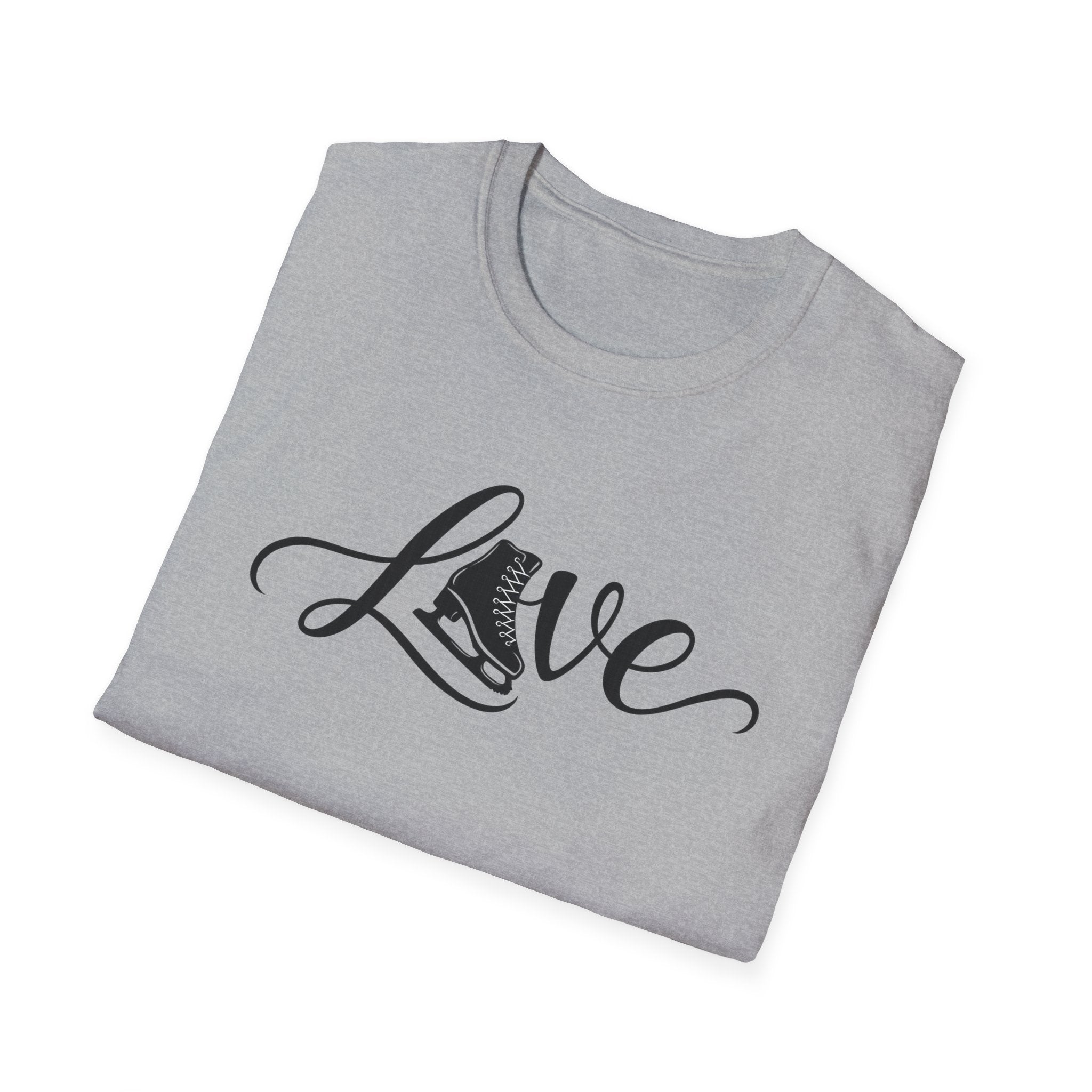 Love figure skating Unisex Softstyle T-Shirt