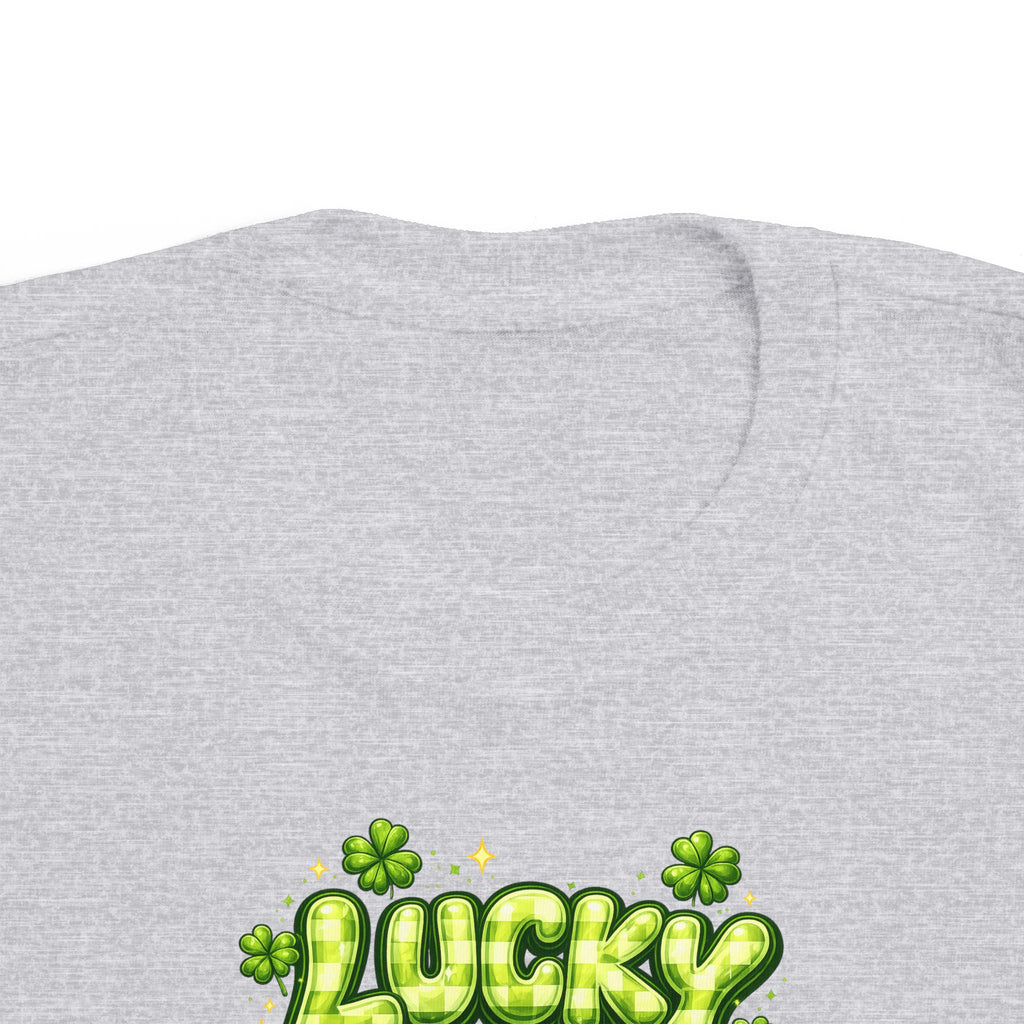 Toddler T‑Shirt — "Lucky" Shamrock Graphic St. Patrick’s Day Tee