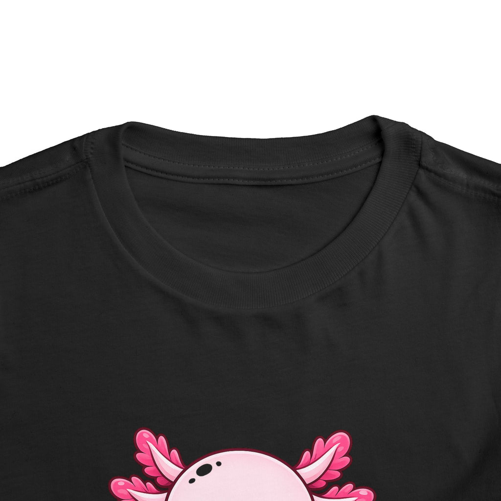 Pink Axolotl Illustration Toddler Tee | Cute Amphibian Shirt