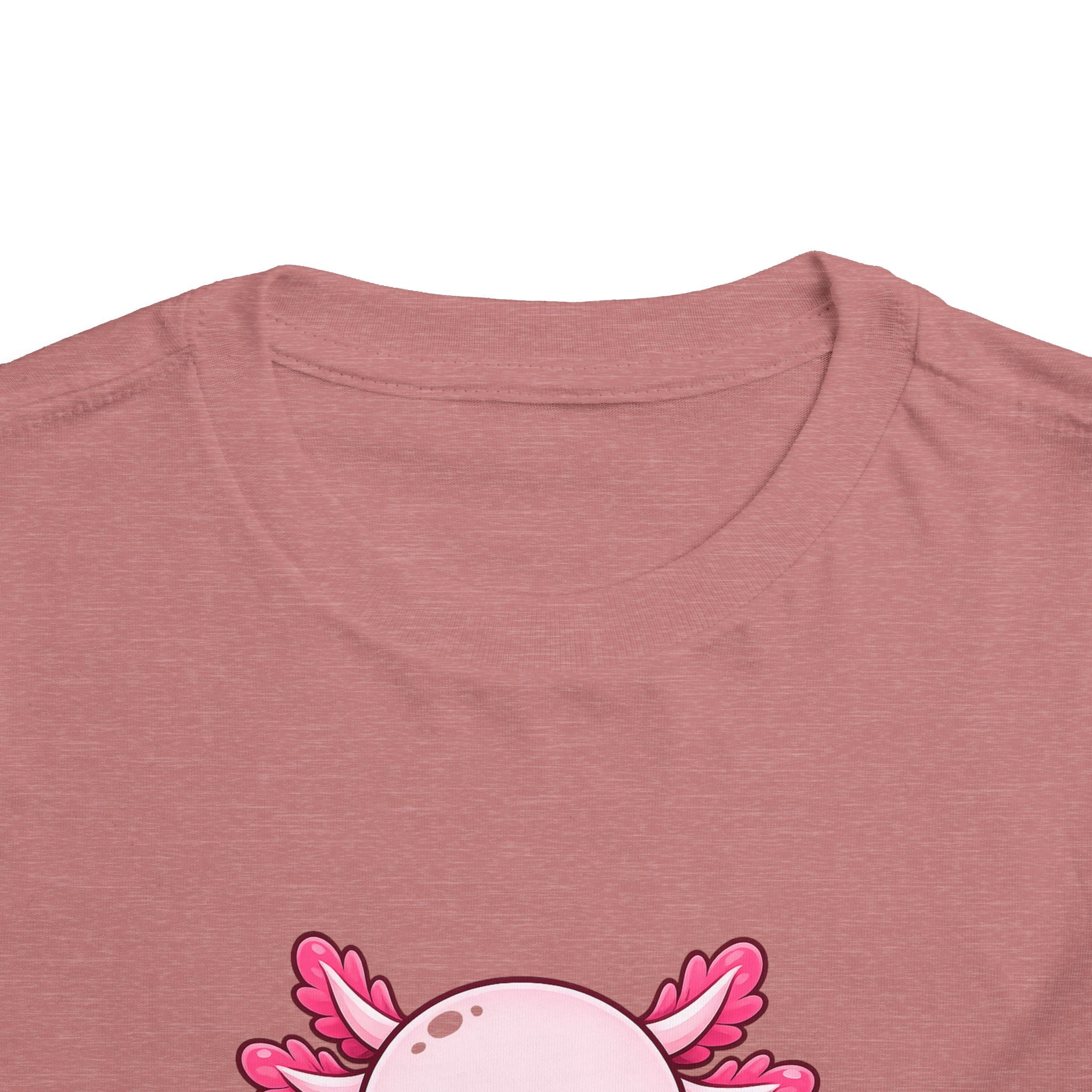 Pink Axolotl Illustration Toddler Tee | Cute Amphibian Shirt