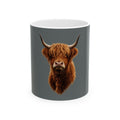 Highland Cow Head Mug | Ceramic Coffee Mug