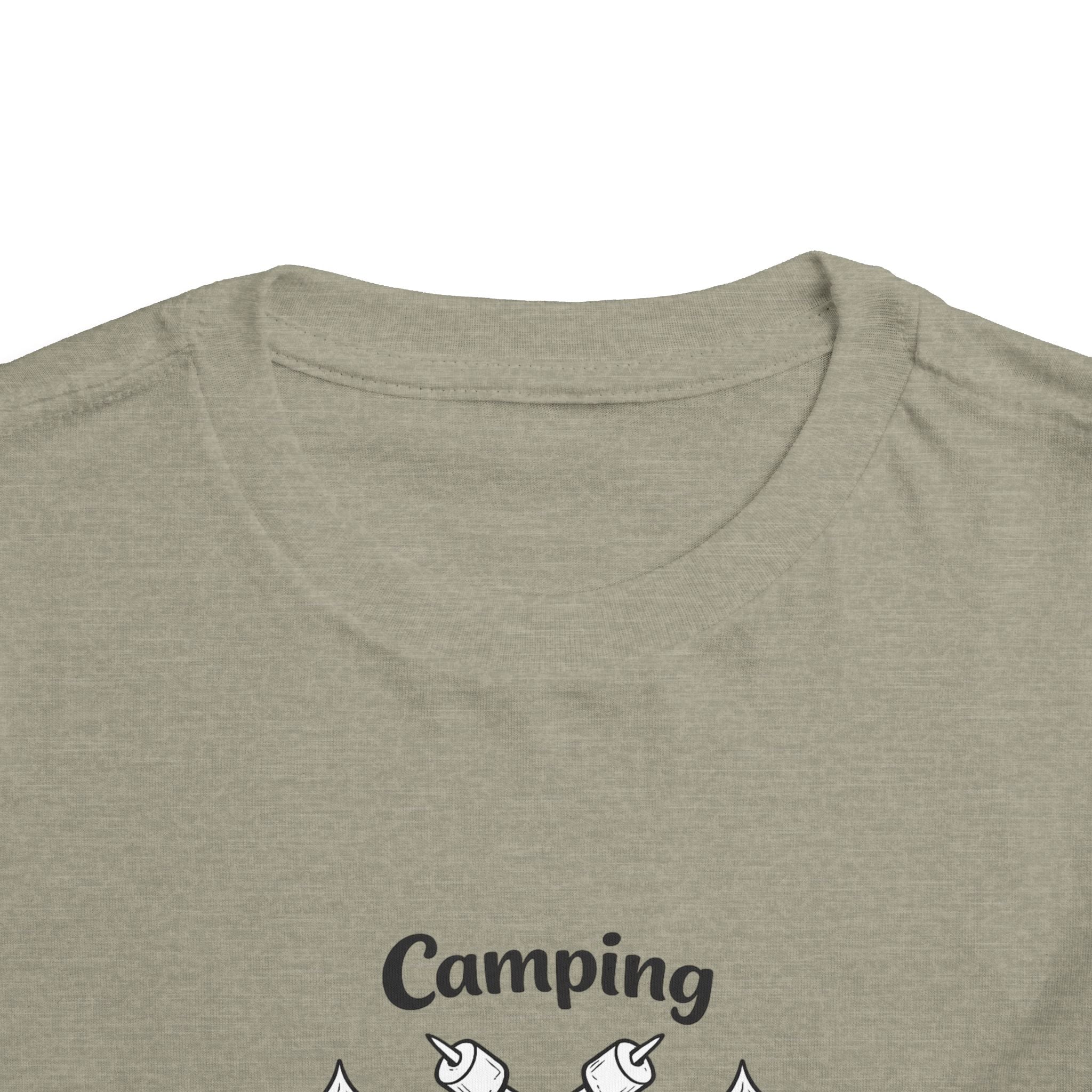 Camping Crew Toddler Tee | Kids Outdoor Camping Shirt, Kayak Fishing Bonfire Design
