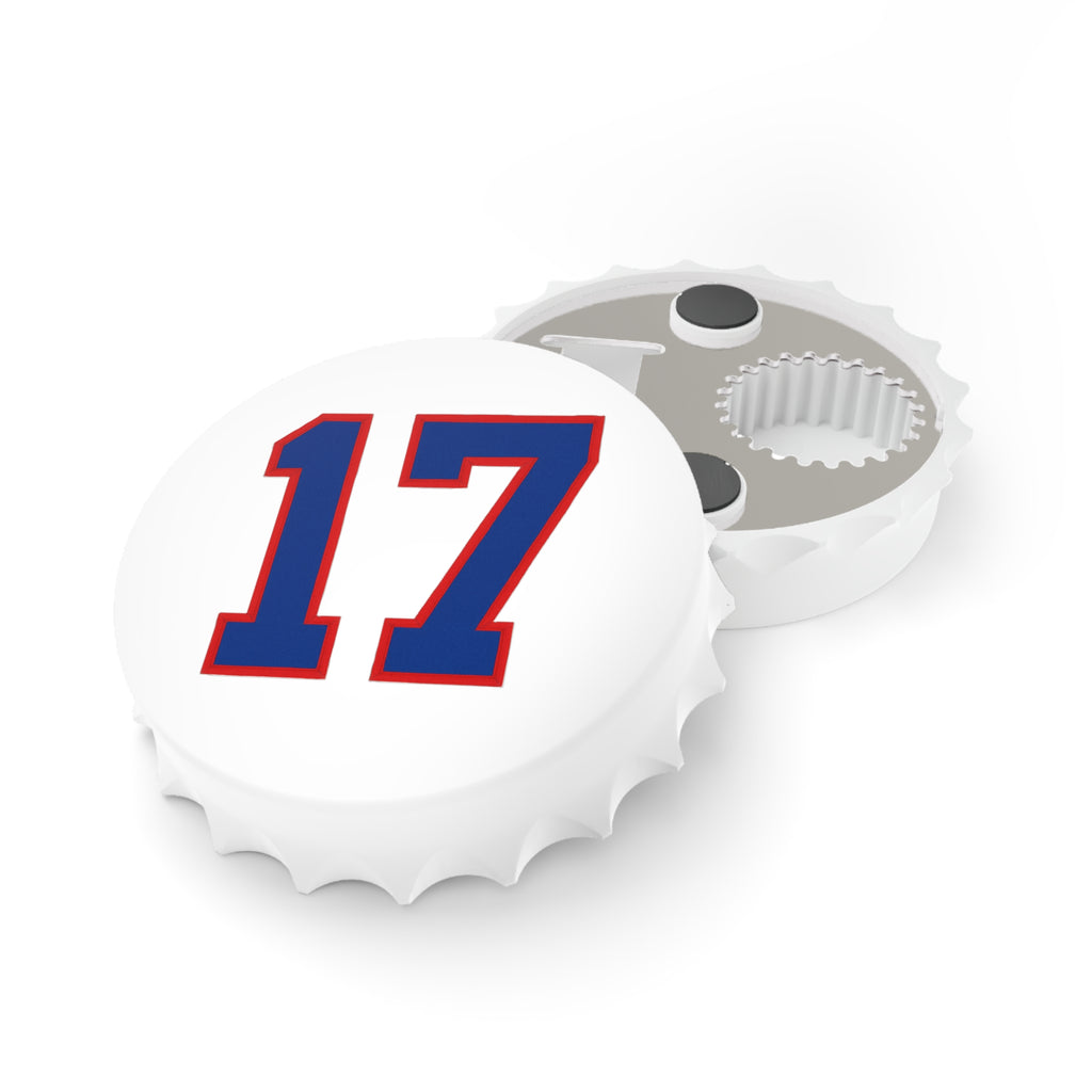 Buffalo Number 17 Bottle Opener | Sports Jersey Style