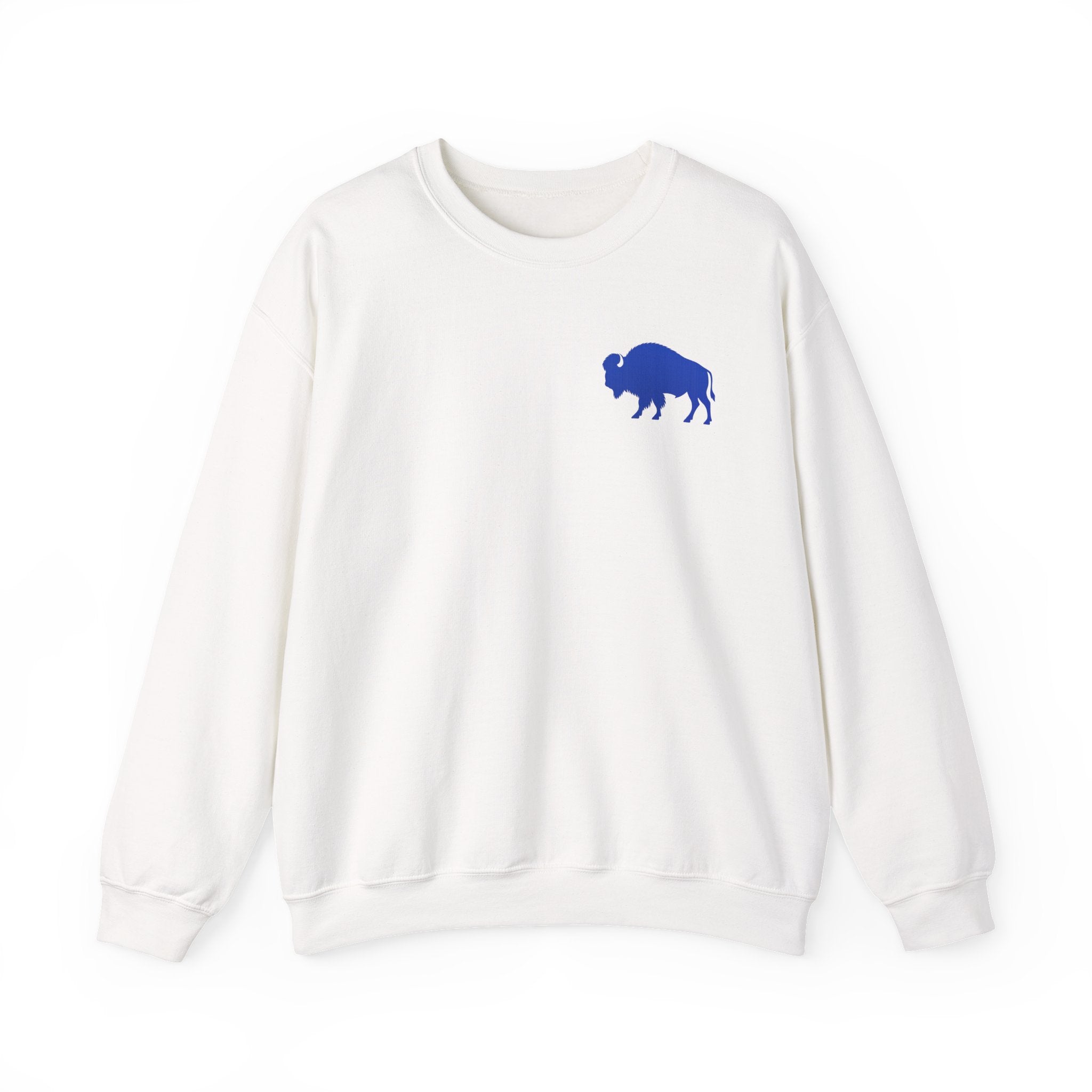 Where Else Would You Rather Be Than Right Here Right Now Crewneck Sweatshirt | Buffalo Chest Logo