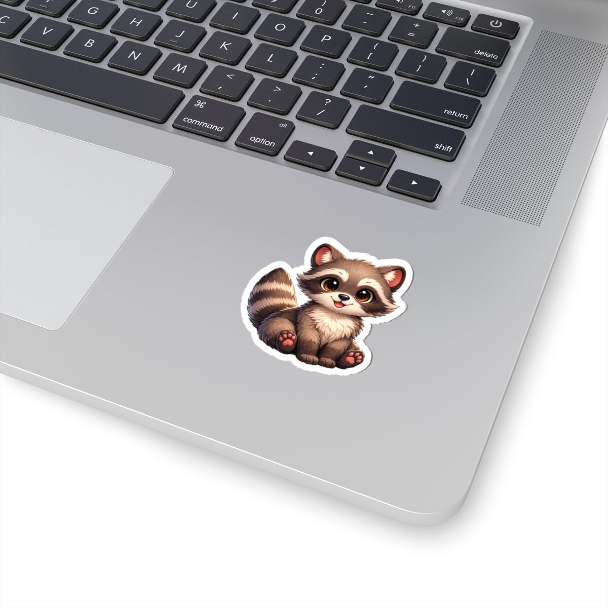 Cute Baby Raccoon Kiss-Cut Sticker | Cute Animal Vinyl Sticker