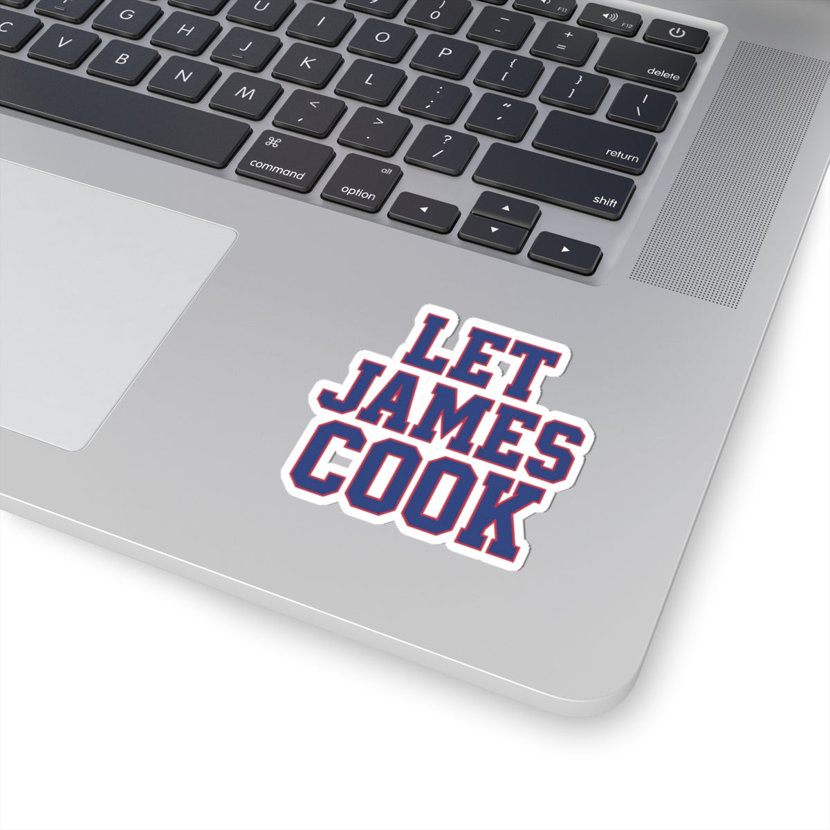 Let James Cook sticker | Kiss-cut vinyl decal
