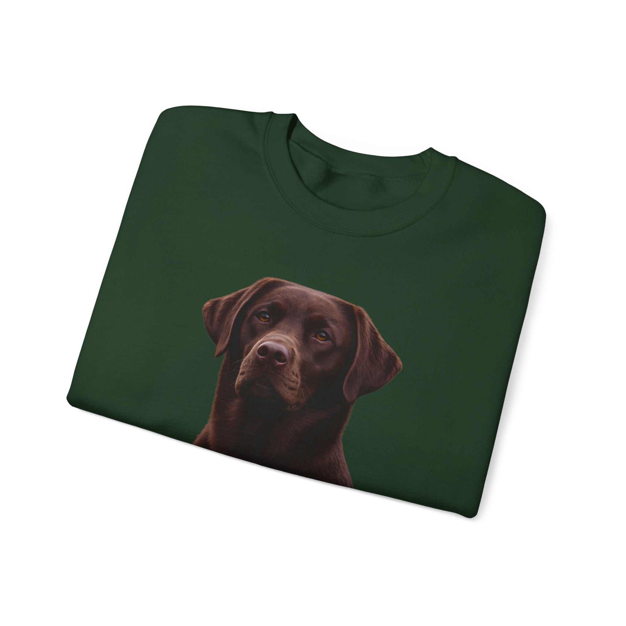 Chocolate Labrador Portrait Sweatshirt | Dog Face Crewneck