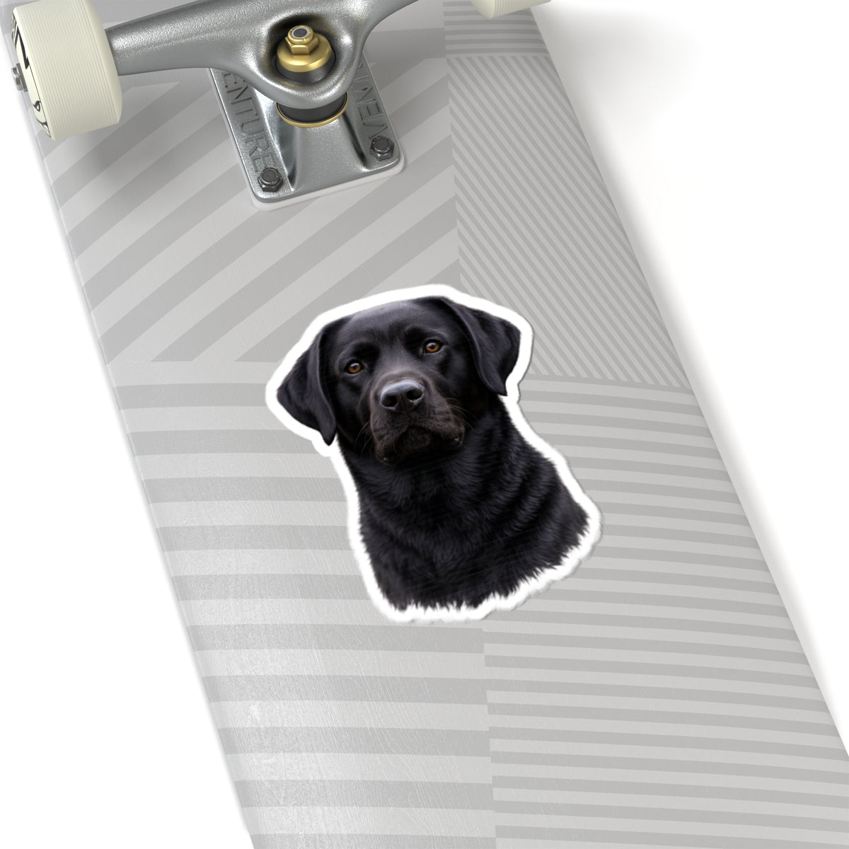 Black Labrador Retriever Portrait Sticker | Kiss-Cut Dog Sticker