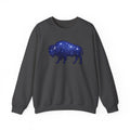 Starry Buffalo Crewneck Sweatshirt | Galaxy Bison Silhouette