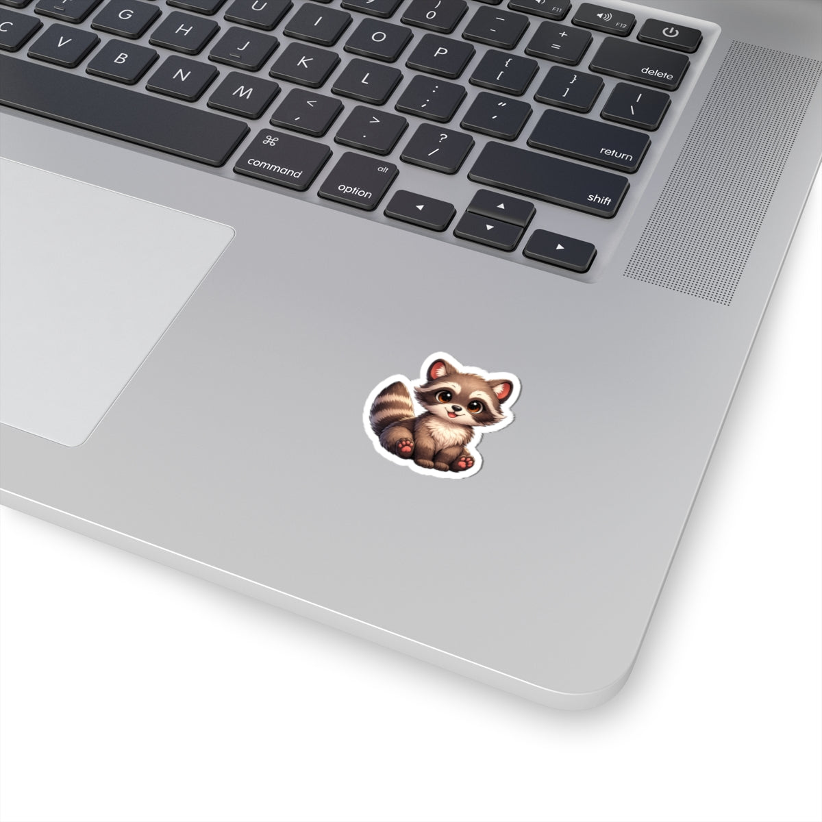 Cute Baby Raccoon Kiss-Cut Sticker | Cute Animal Vinyl Sticker