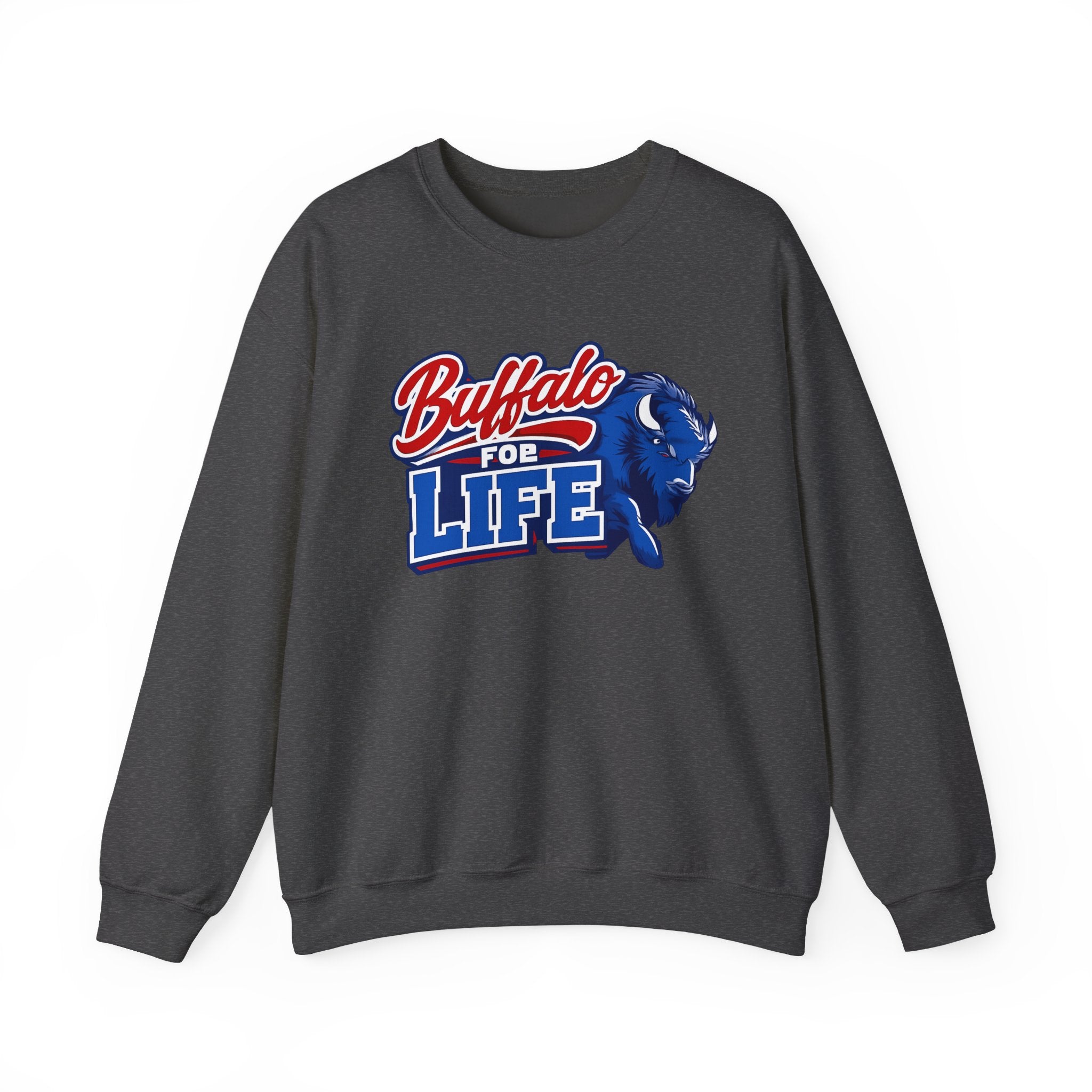 Buffalo For Life sweatshirt | Buffalo buffalo sports logo crewneck