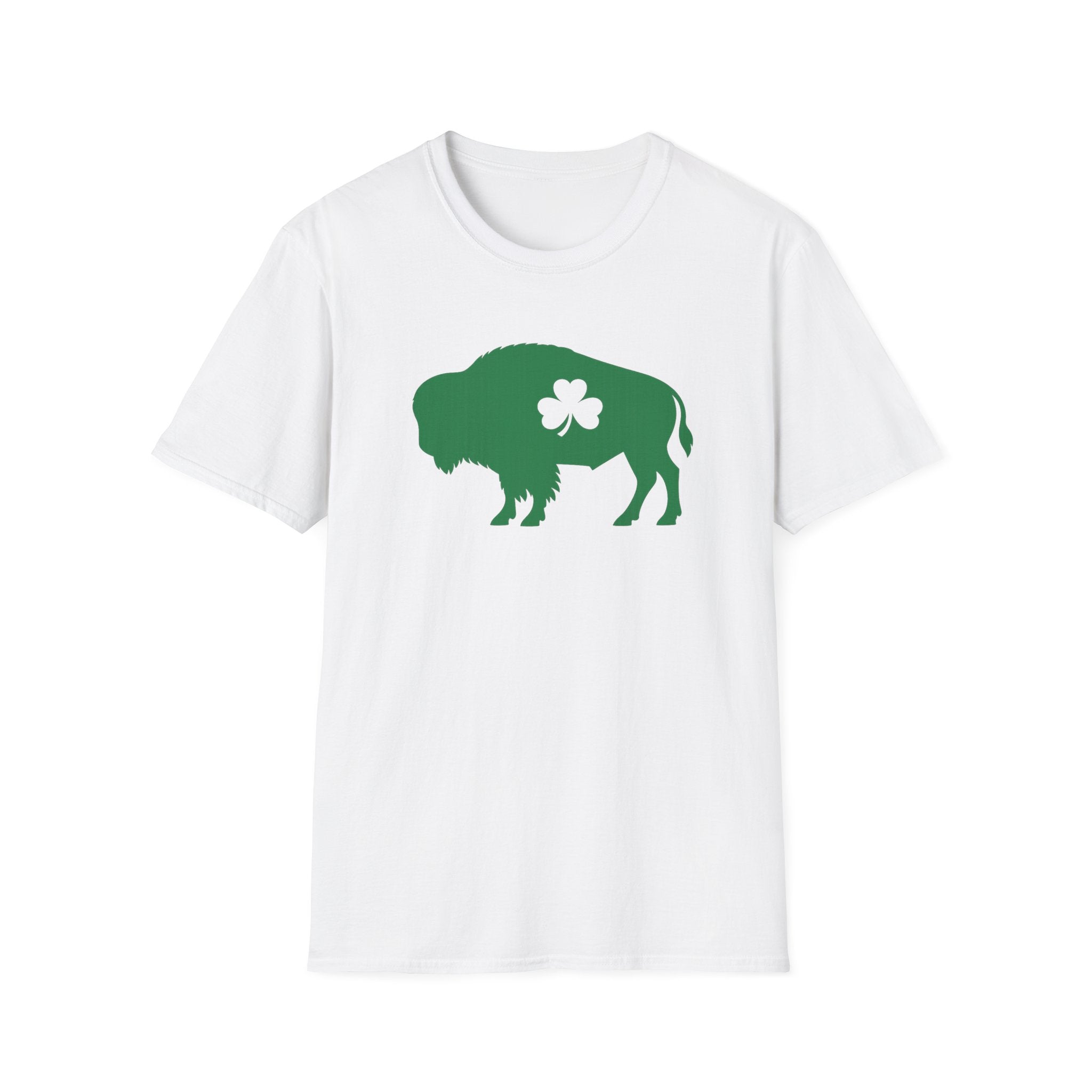 St. Patrick's Buffalo T-Shirt – Green Shamrock Bison Tee