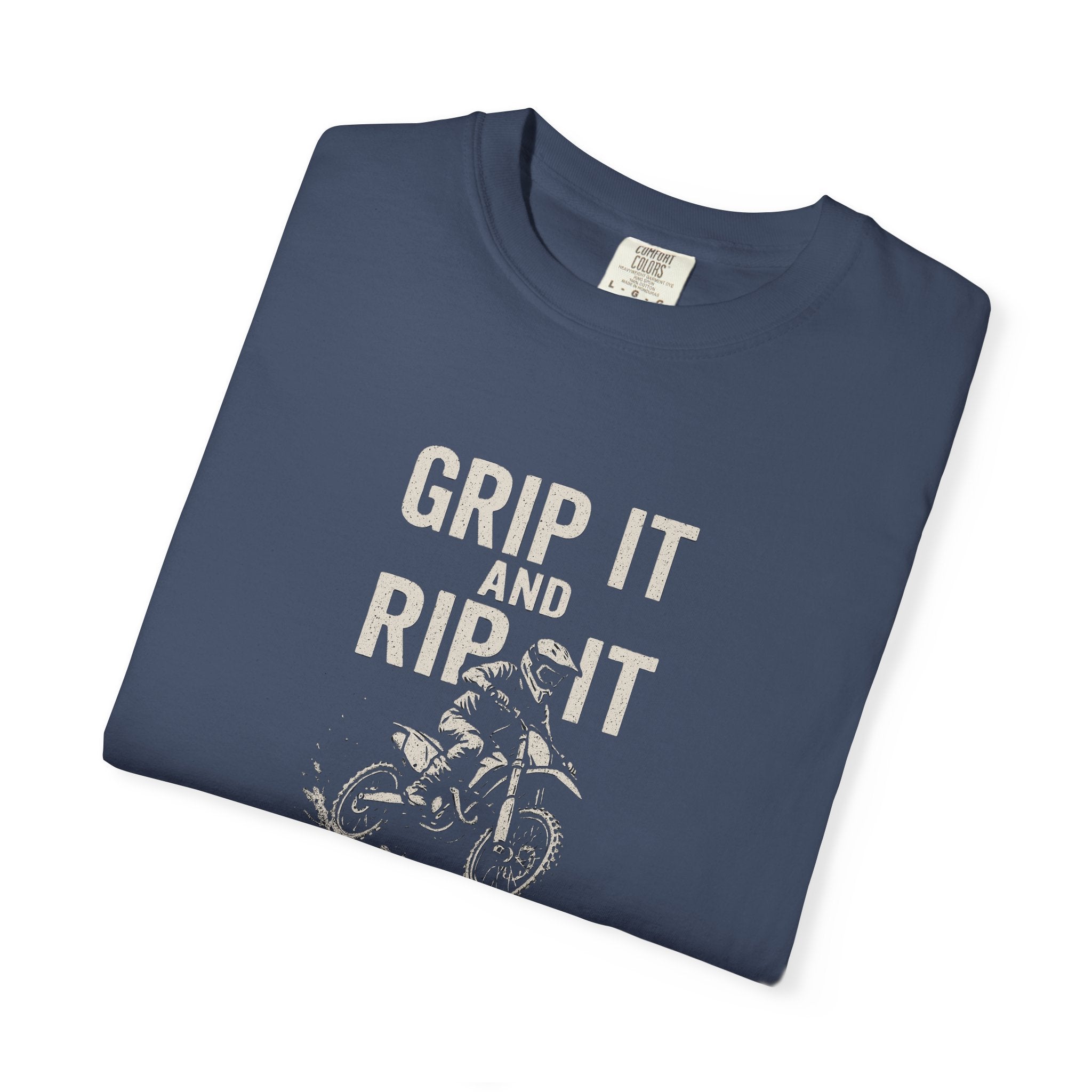 Grip It and Rip It Dirt Bike Tee | Vintage Bike Graphic T-Shirt