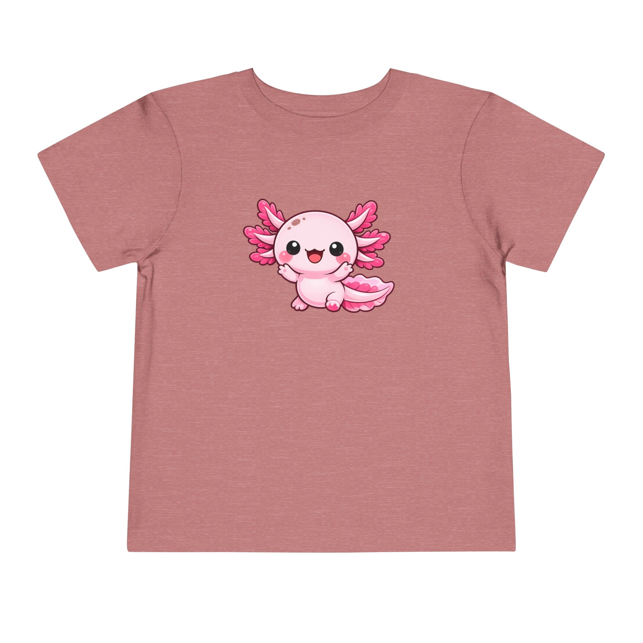 Pink Axolotl Illustration Toddler Tee | Cute Amphibian Shirt