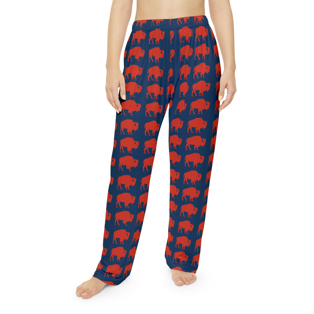 Women's Buffalo Pajama Pants (AOP)