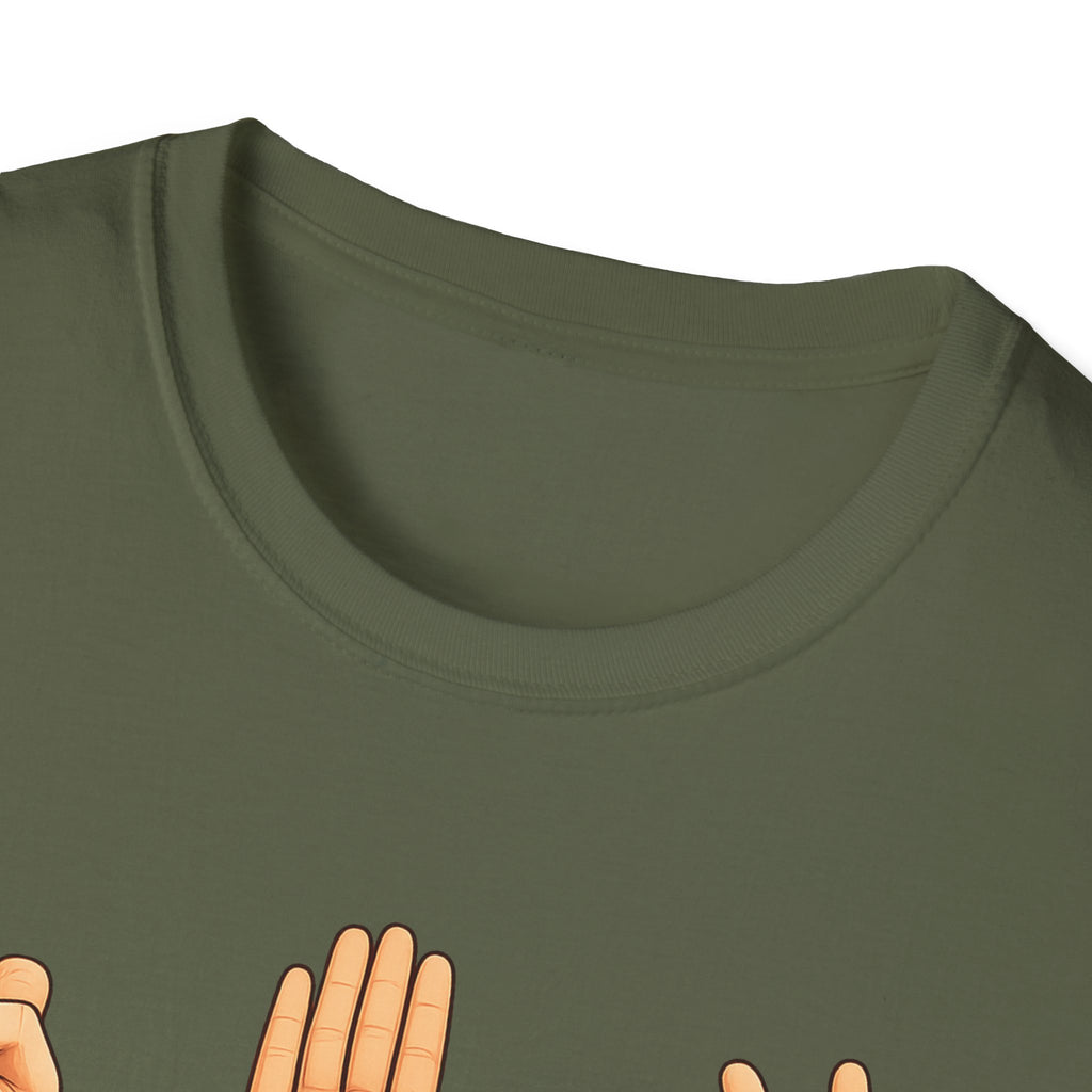 Rock Paper Scissors T-Shirt | Hand Emoji Design, Casual Tee