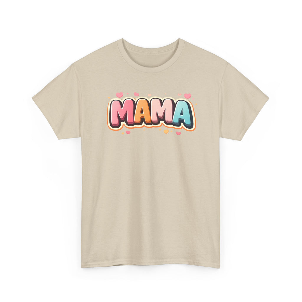 Mama Script Bubble Design T-Shirt