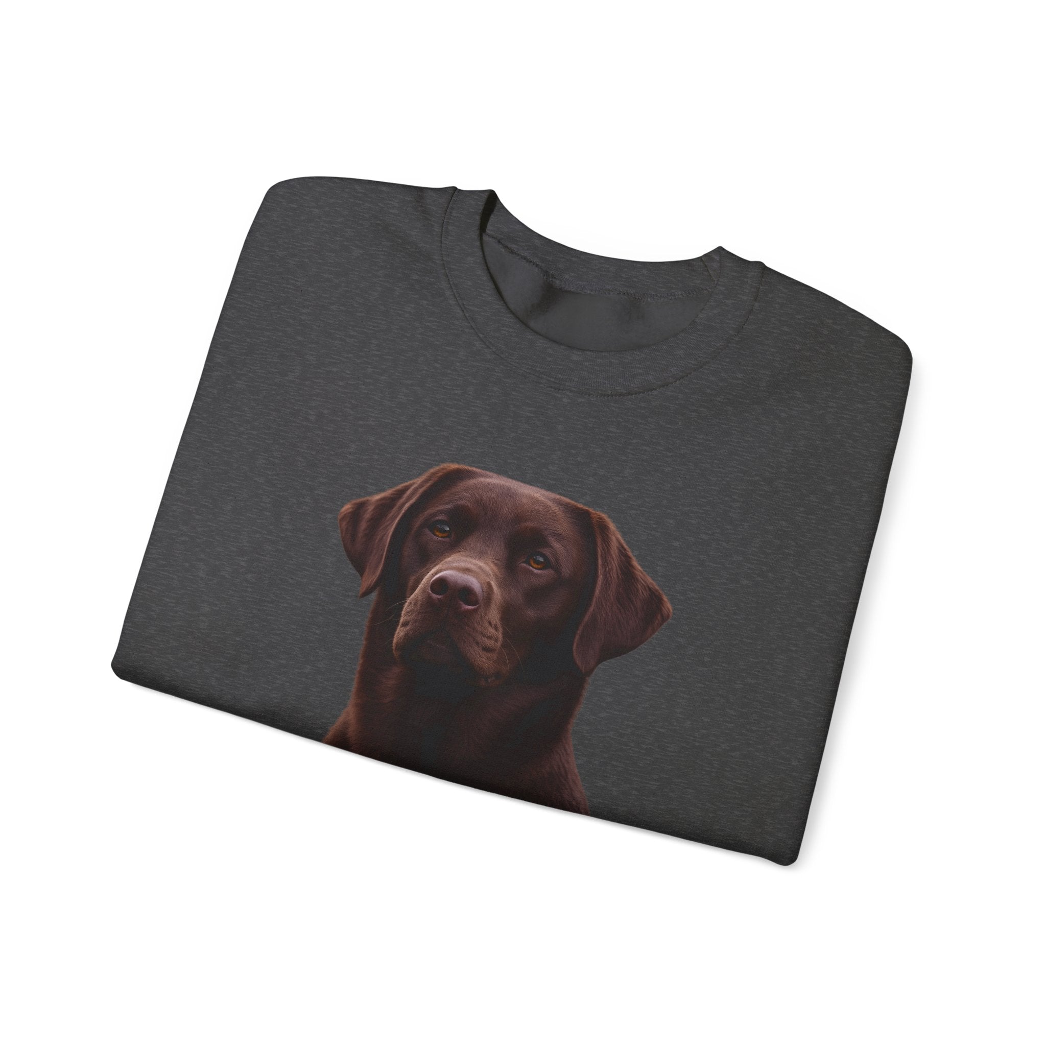 Chocolate Labrador Portrait Sweatshirt | Dog Face Crewneck