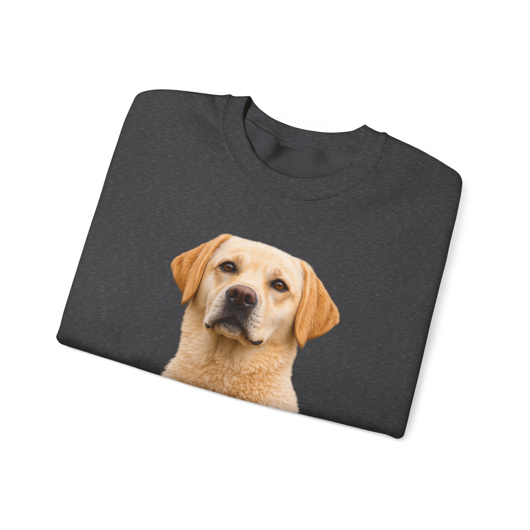 Yellow Labrador Retriever Portrait Sweatshirt | Dog Face Crewneck