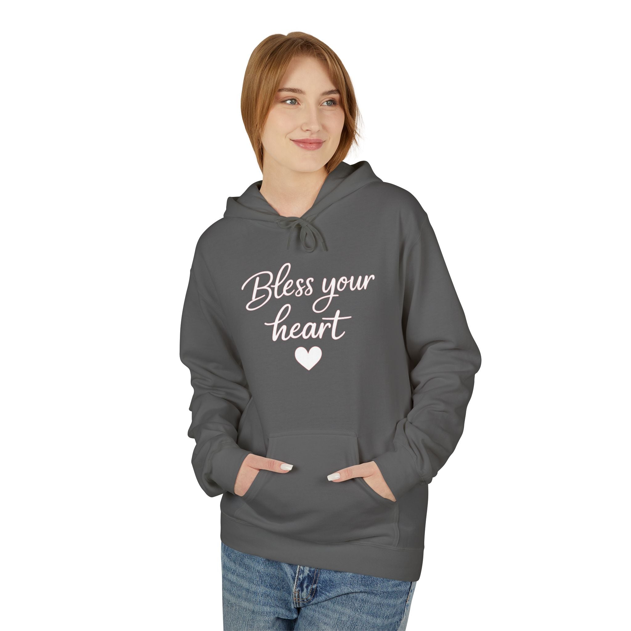 Bless Your Heart Hoodie | Script Heart Design