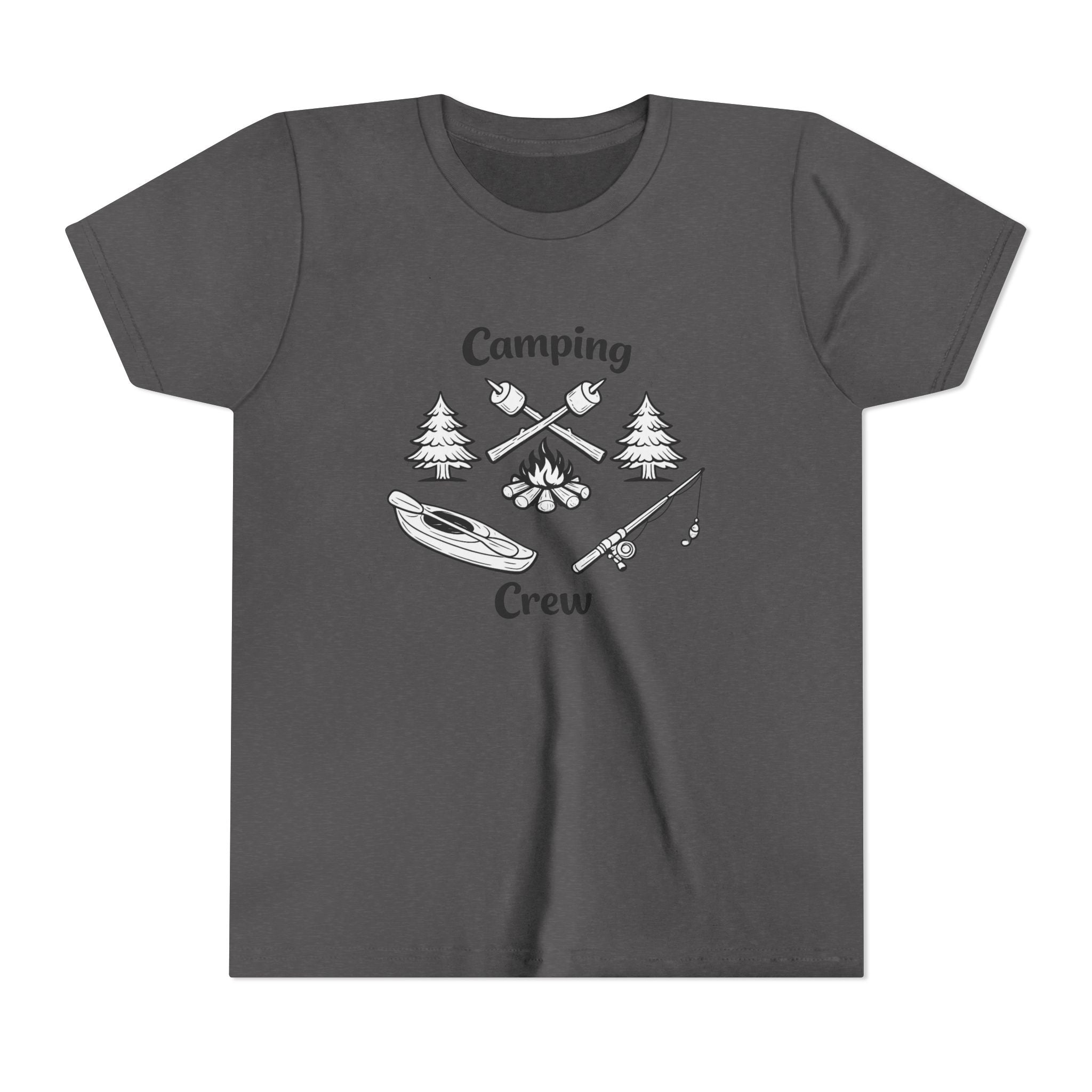 Camping Crew Youth Tee | Kayak, Campfire, Fishing Outdoors