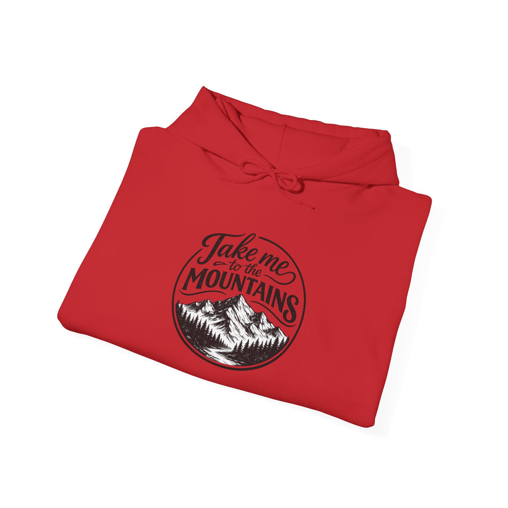 Take Me To The Mountains Hoodie — Adventure Graphic Pullover for Hikers